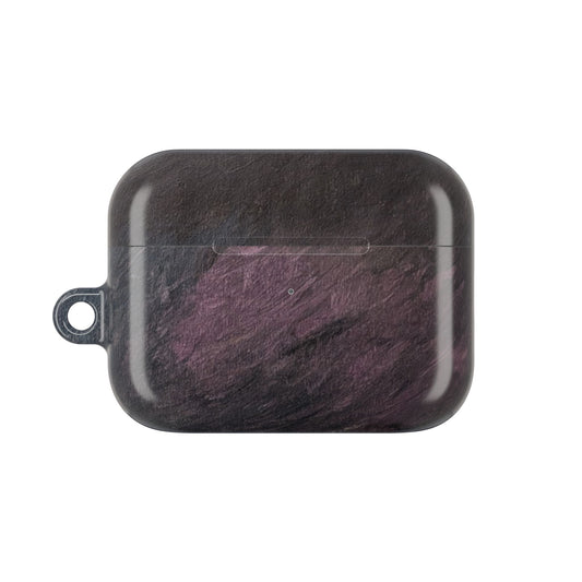 Dark Marble Abstract AirPod Case — Original Painted Pattern