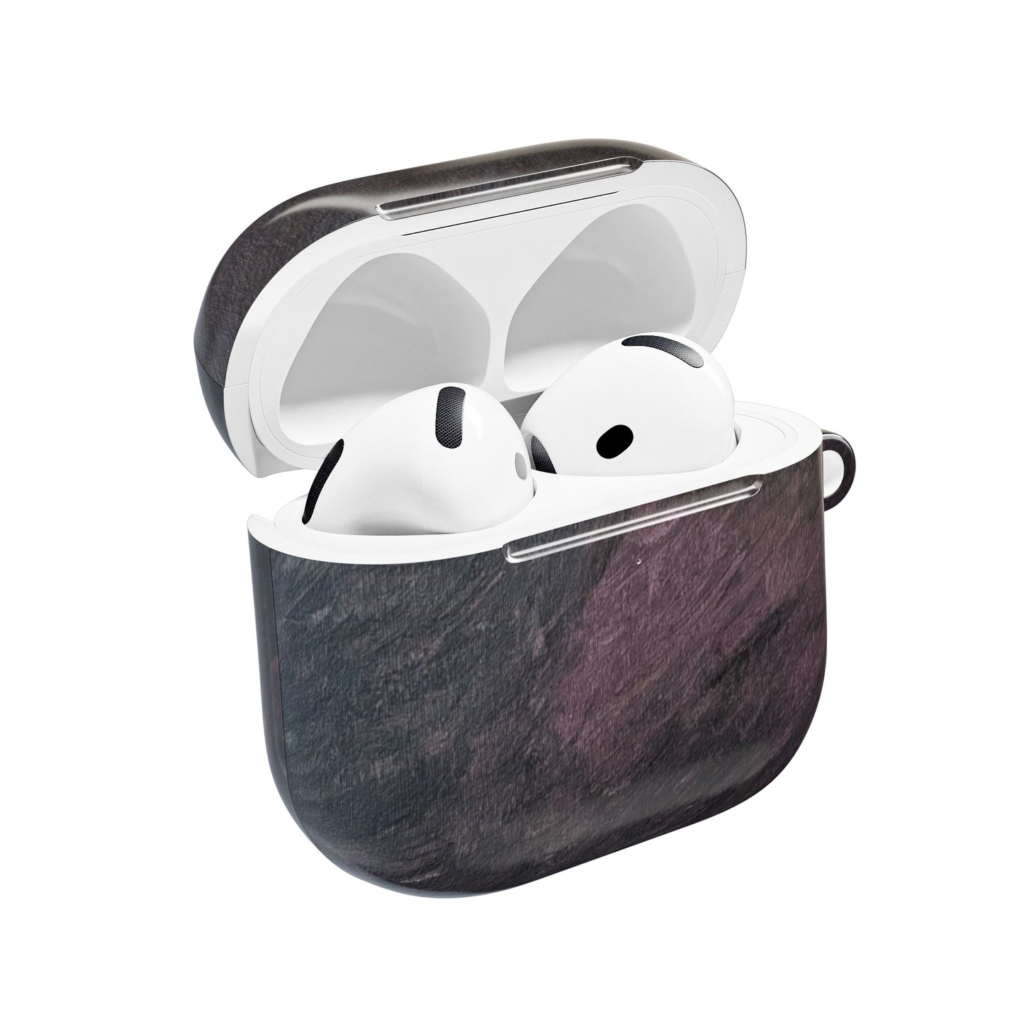 Dark Marble Abstract AirPod Case — Original Painted Pattern