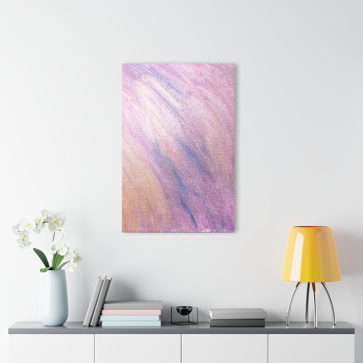 "Dreamwave Drift" Acrylic Print (French Cleat Hanging) — Soft Lavender Wall Art