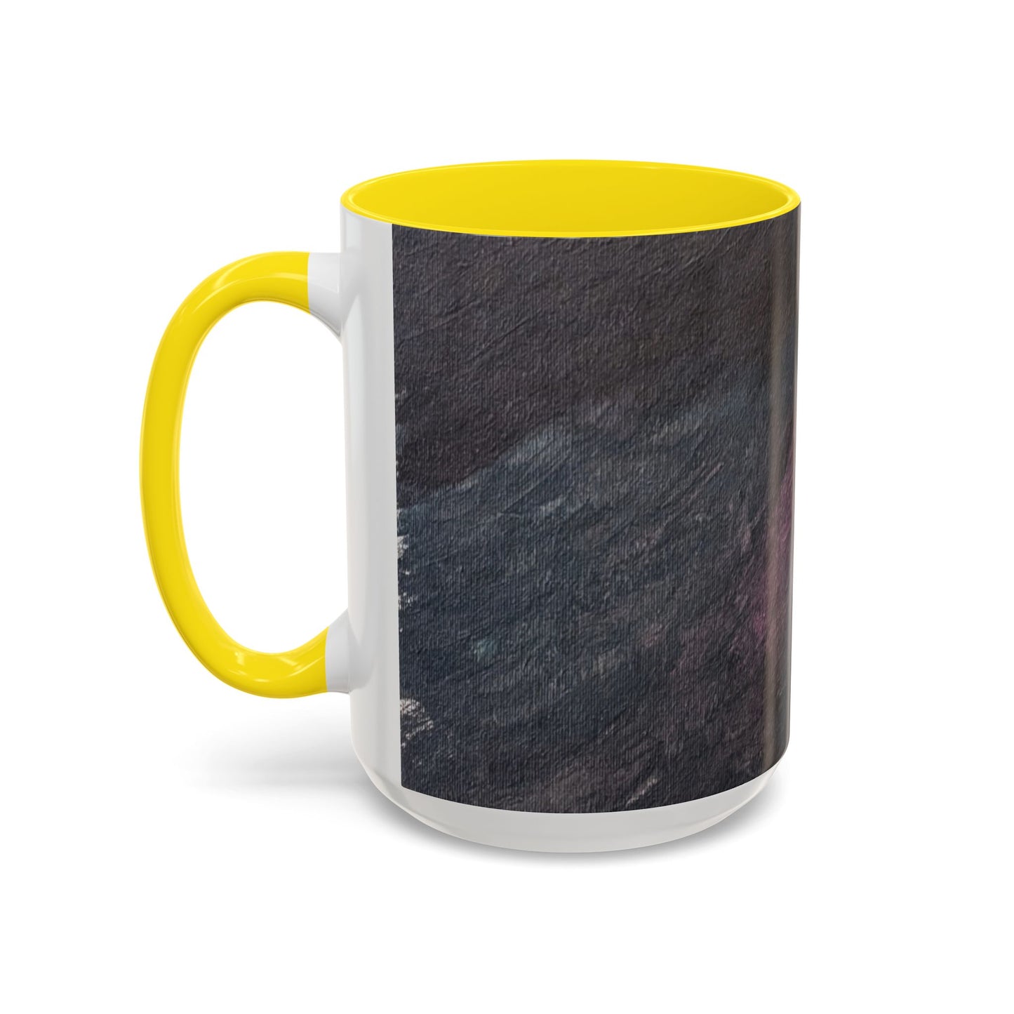 Abstract Dark Marble Art Coffee Mug — Ceramic Accent (11/15 oz)