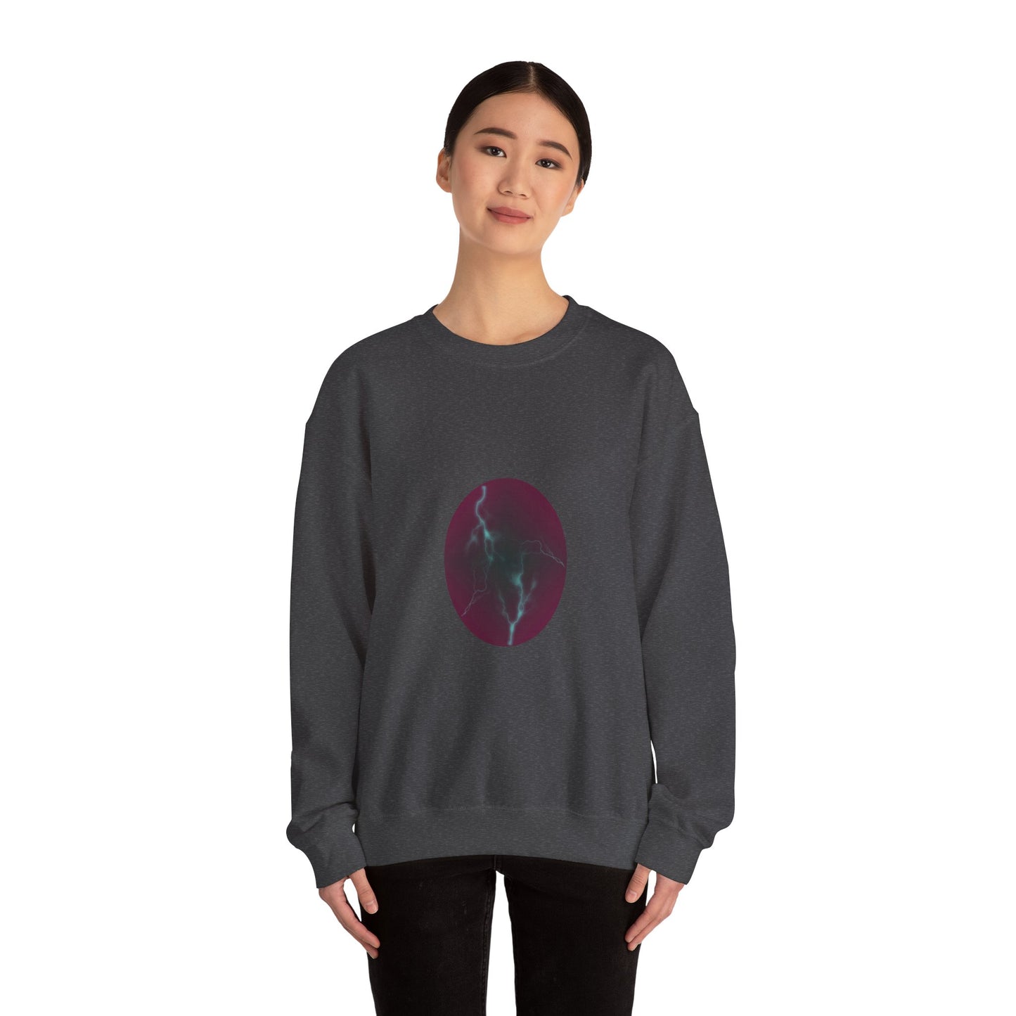 Cosmic Current Origin Dragon Egg Sweatshirt — Lightning Crack Design