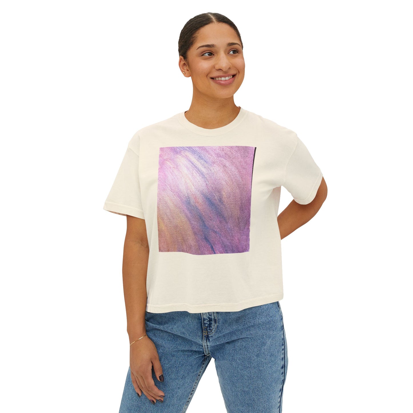 "Dreamwave Drift" Square Boxy Tee