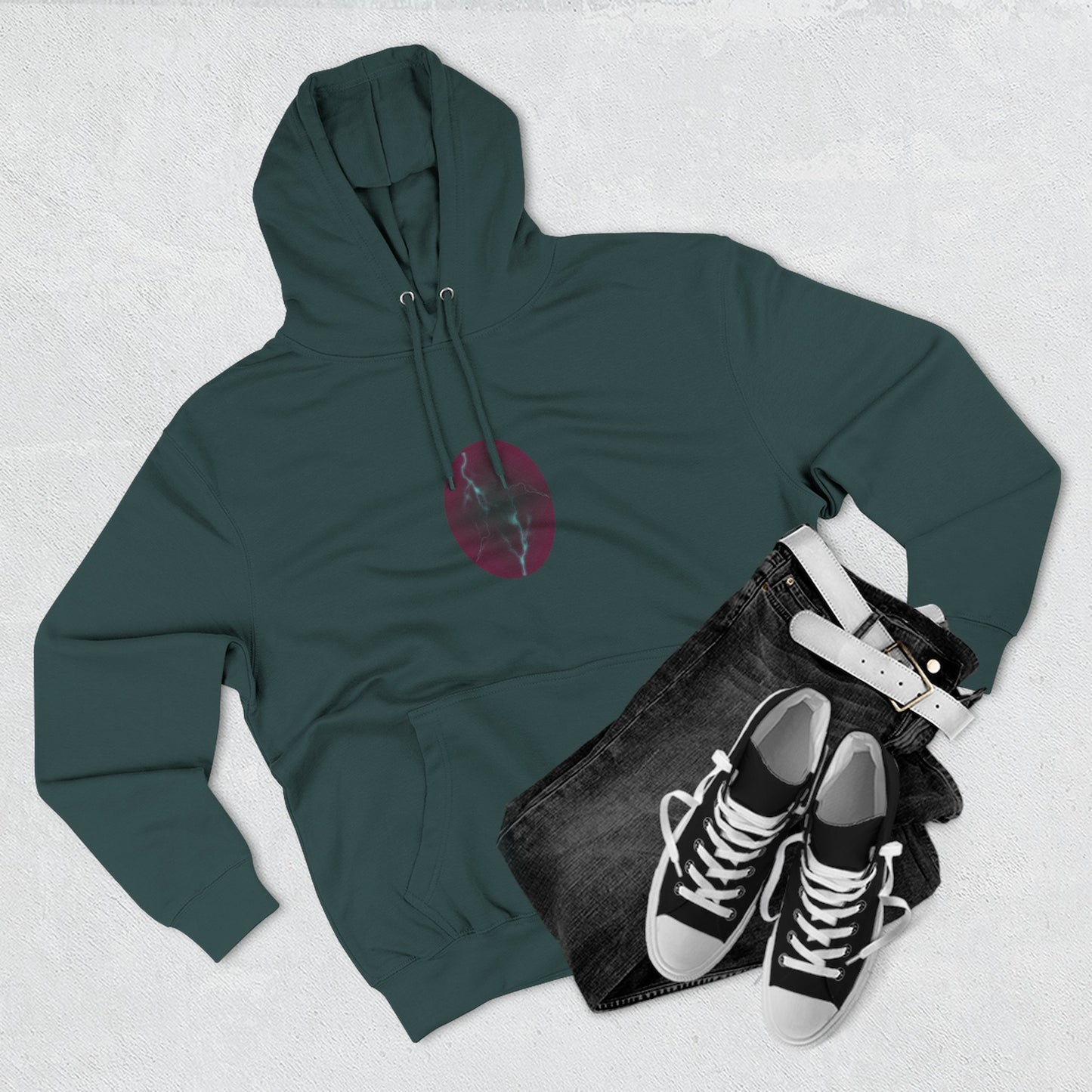 Cosmic Current – Dreamy Abstract Electric Flow Unisex Hoodie Sweatshirt