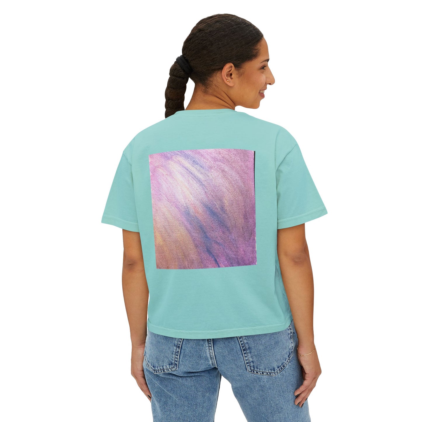 "Dreamwave Drift" Square Boxy Tee