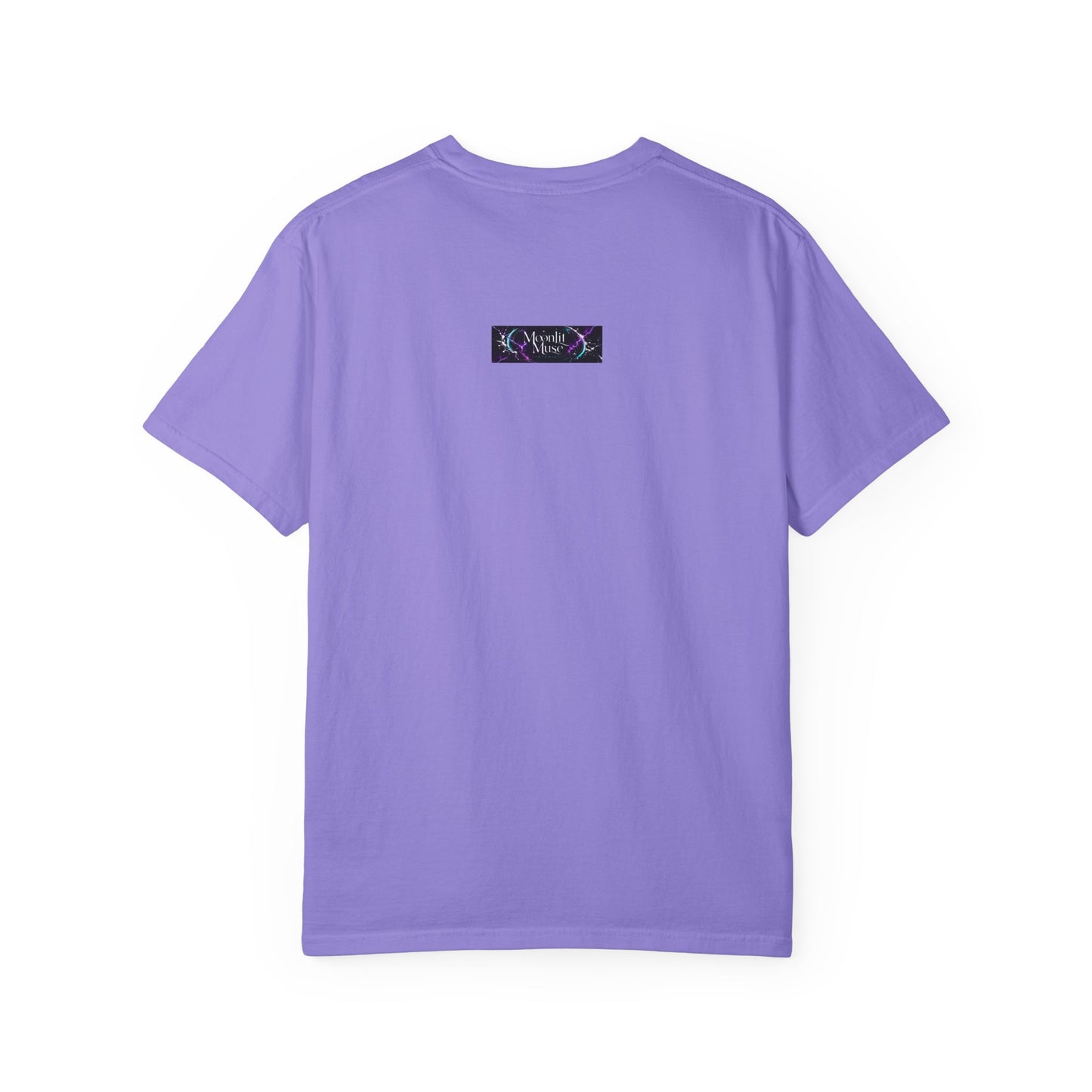 Mystic Bloom Tee — Teal & Purple Geometric Art T-Shirt