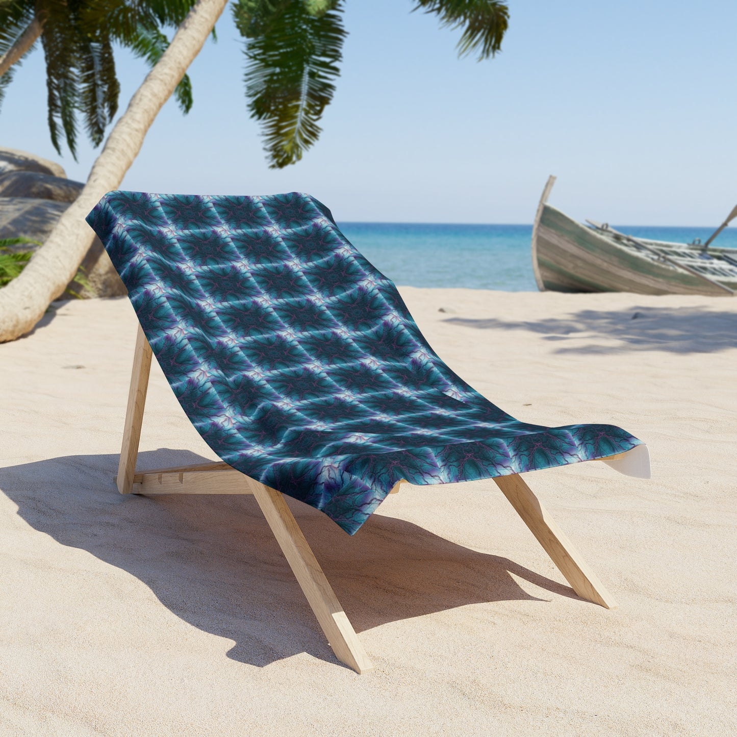 Beach Towel — Mystic Bloom Pattern