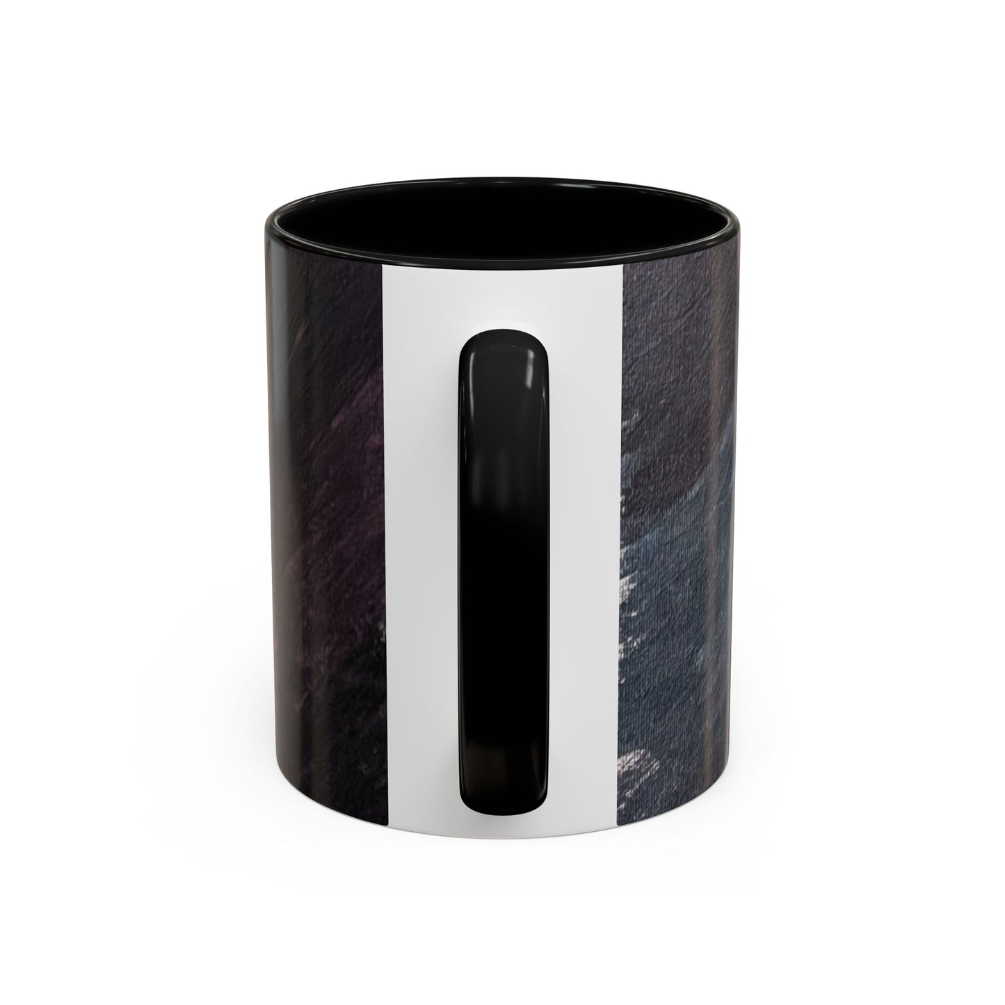 Abstract Dark Marble Art Coffee Mug — Ceramic Accent (11/15 oz)