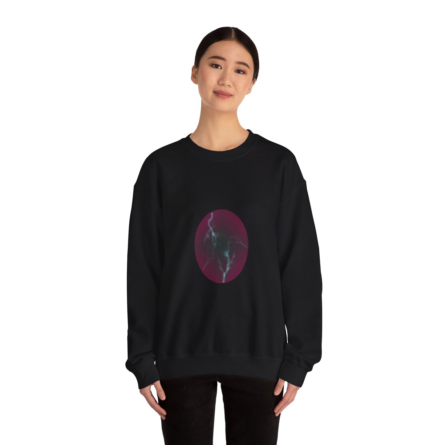 Cosmic Current Origin Dragon Egg Sweatshirt — Lightning Crack Design