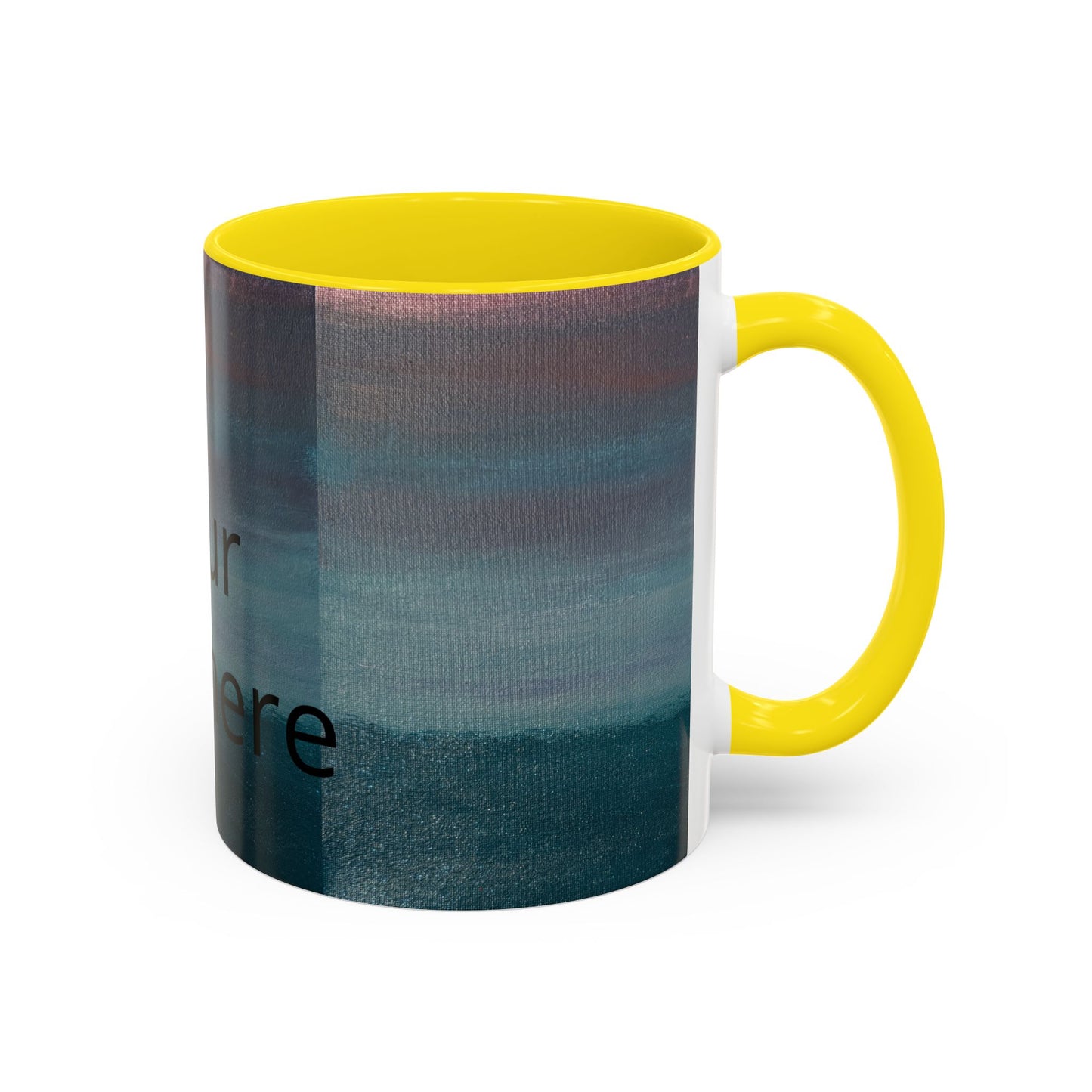 Personalized Accent Coffee Mug — Custom Wraparound Artwork (11/15oz)
