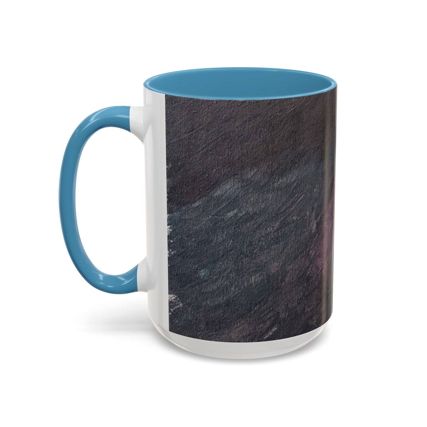 Abstract Dark Marble Art Coffee Mug — Ceramic Accent (11/15 oz)