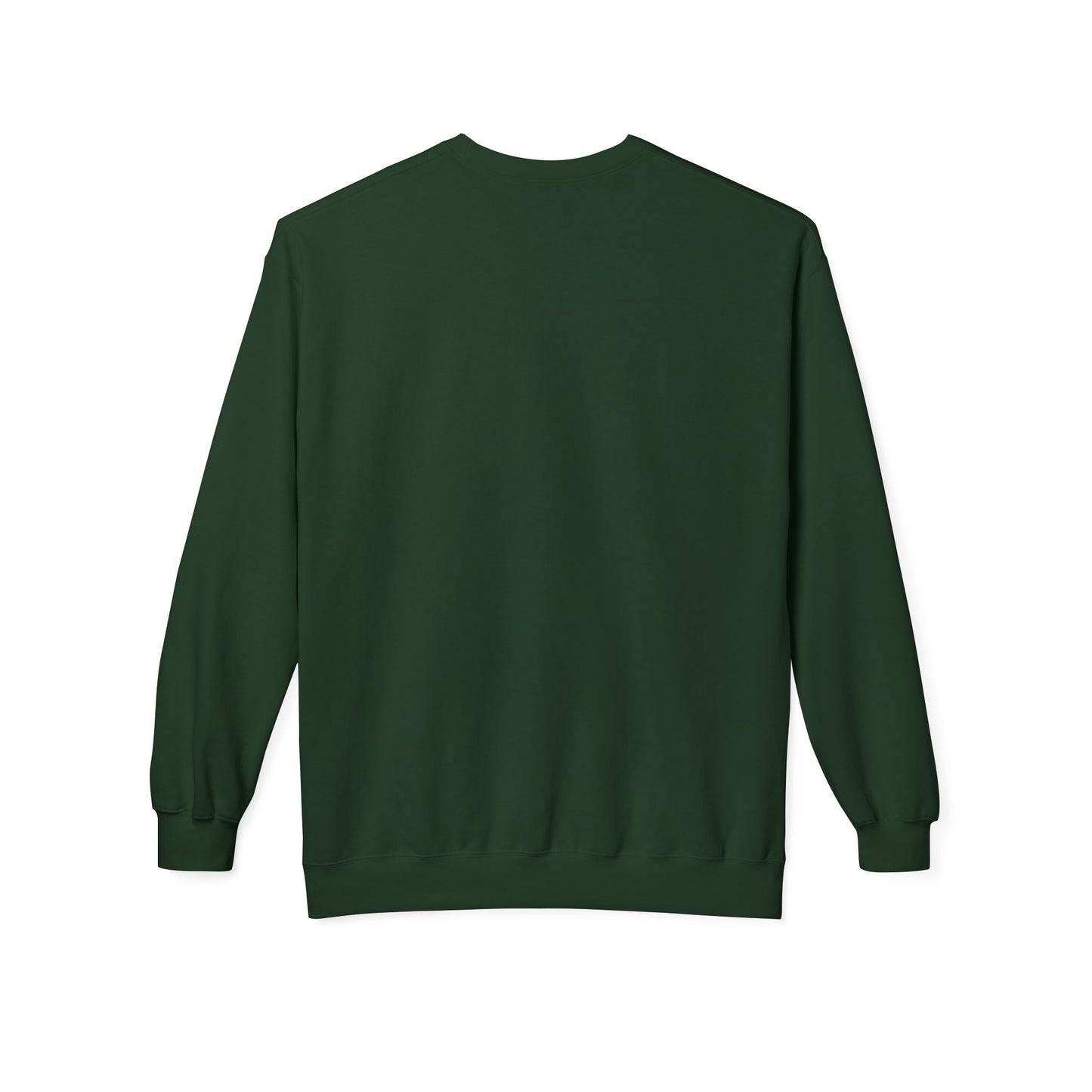 Cosmic Current Crewneck Sweatshirt — Minimal Dark Moon Oval Graphic