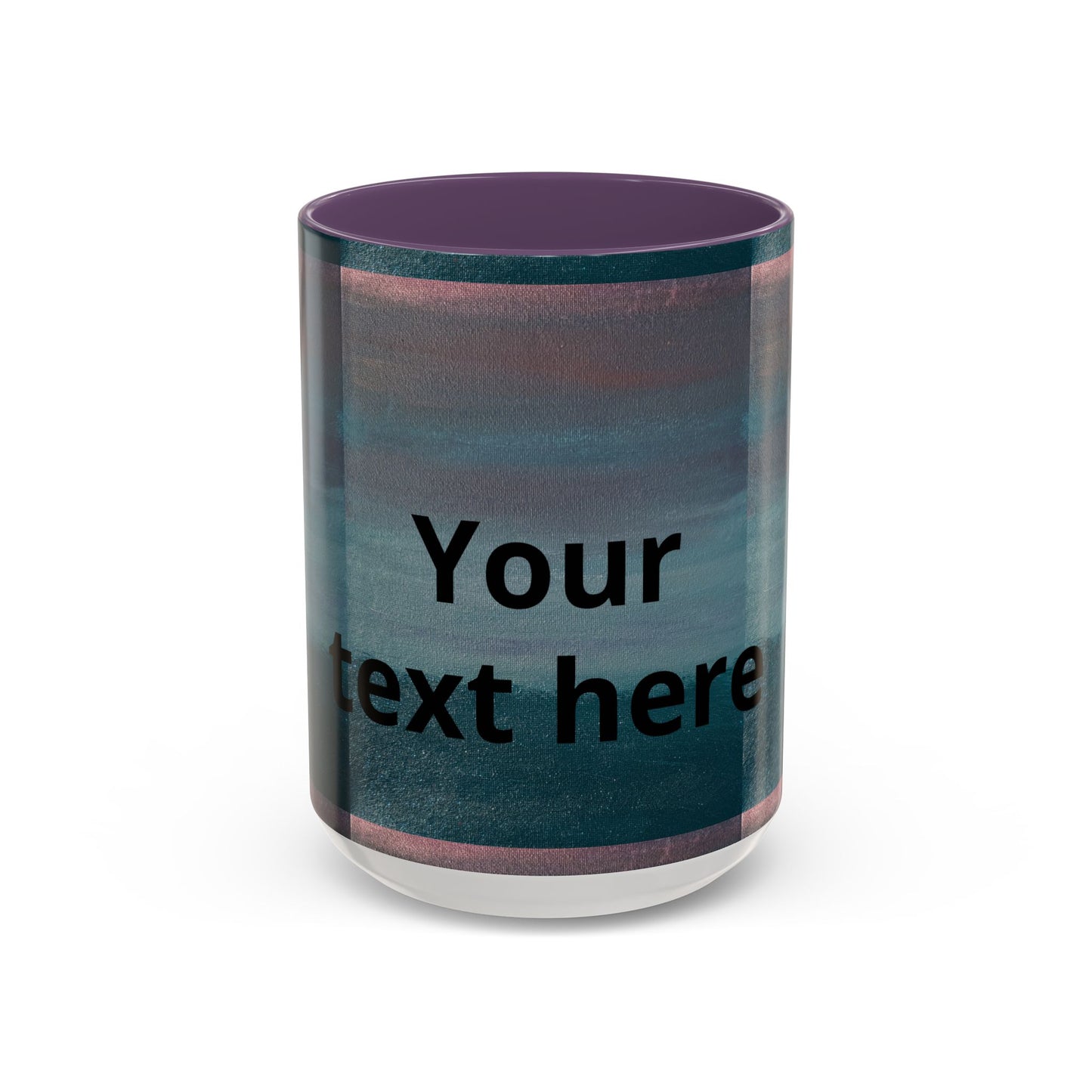 Personalized Accent Coffee Mug — Custom Wraparound Artwork (11/15oz)