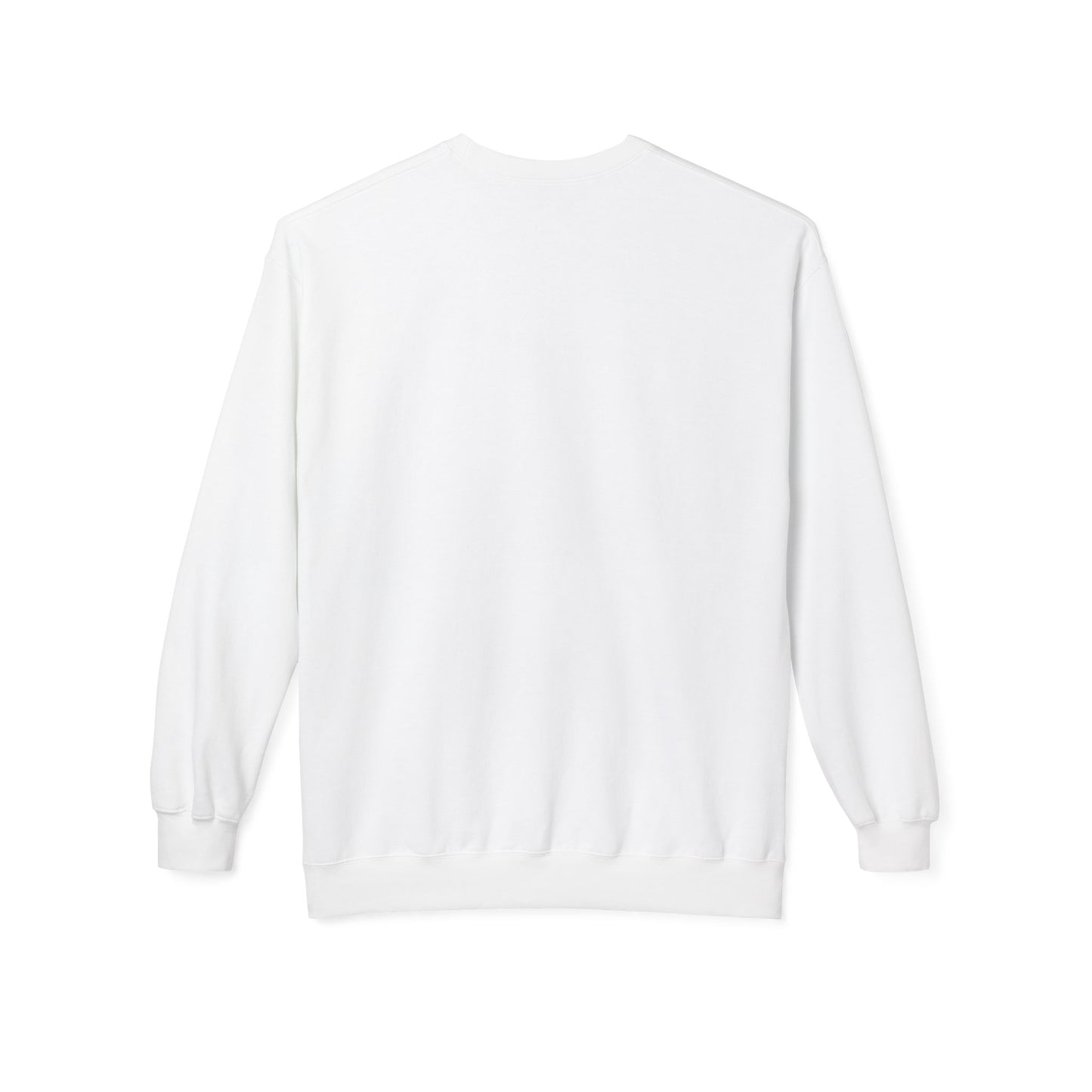 Cosmic Current Crewneck Sweatshirt — Minimal Dark Moon Oval Graphic