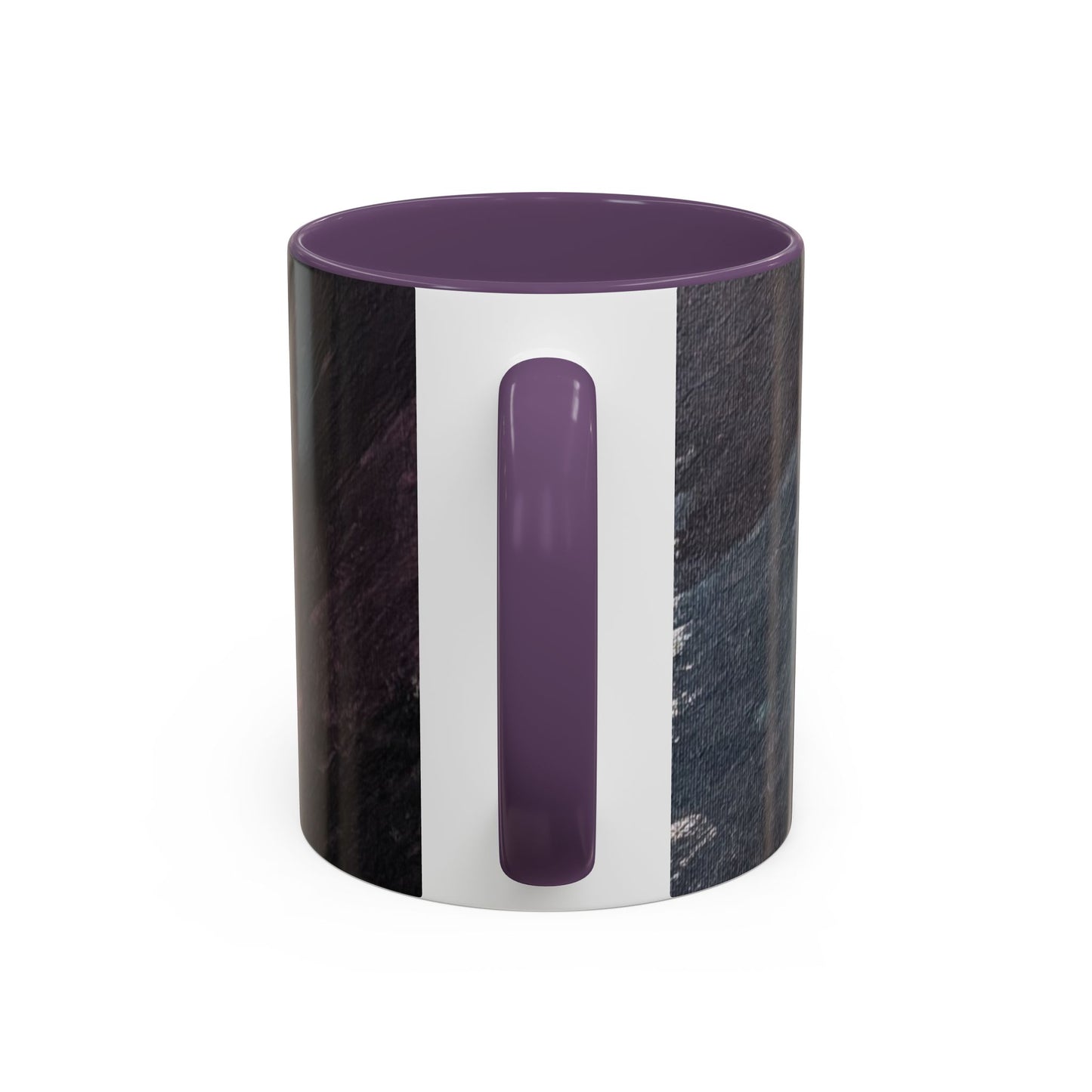 Abstract Dark Marble Art Coffee Mug — Ceramic Accent (11/15 oz)