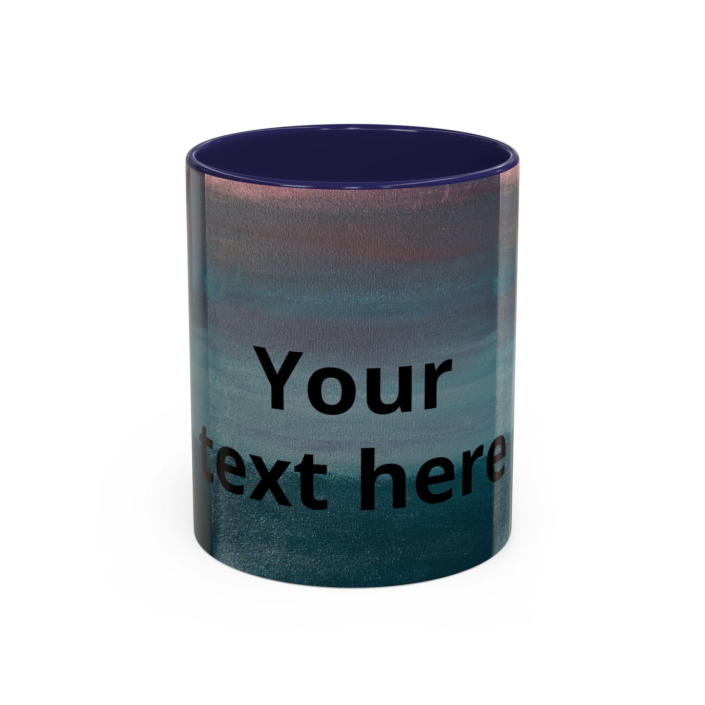 Personalized Accent Coffee Mug — Custom Wraparound Artwork (11/15oz)