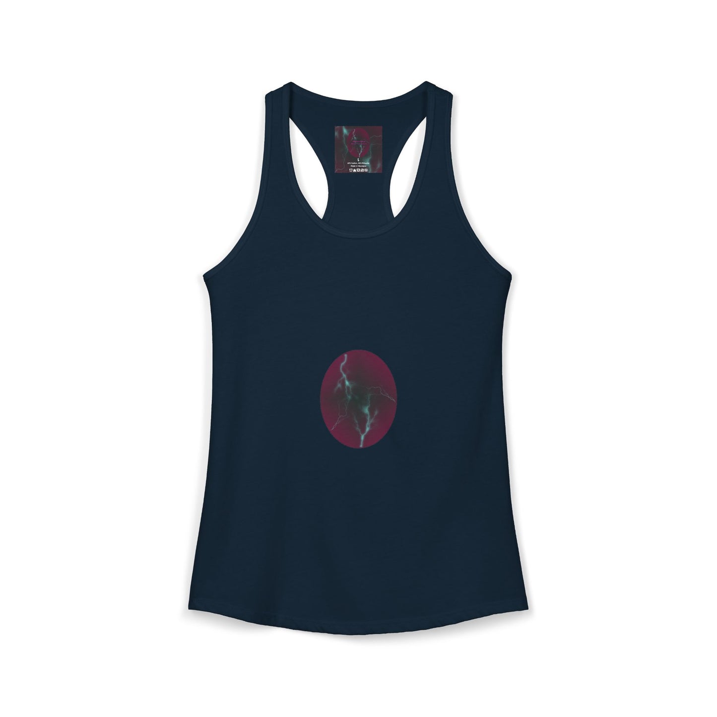 Cosmic Current - Electric Energy Women's Ideal Racerback Tank