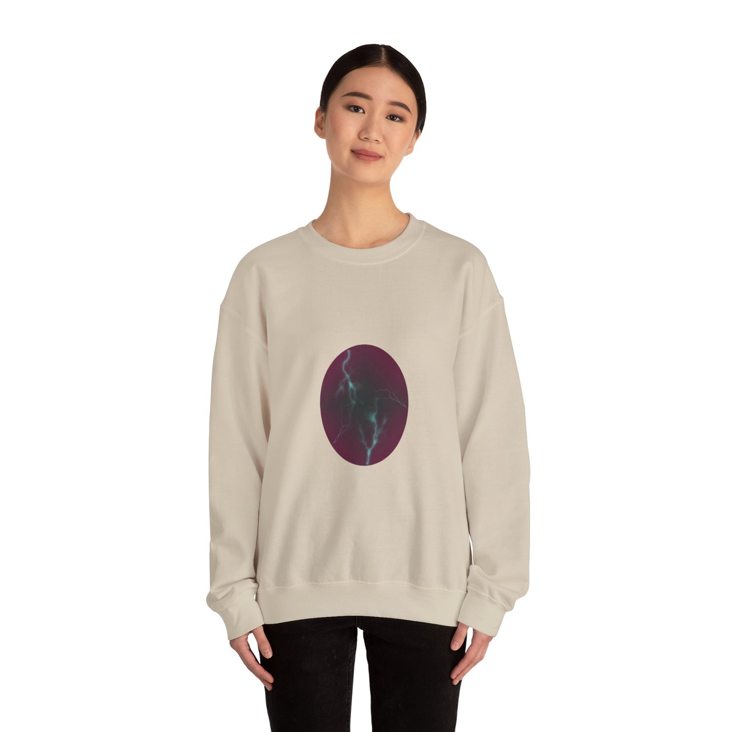 Cosmic Current Origin Dragon Egg Sweatshirt — Lightning Crack Design