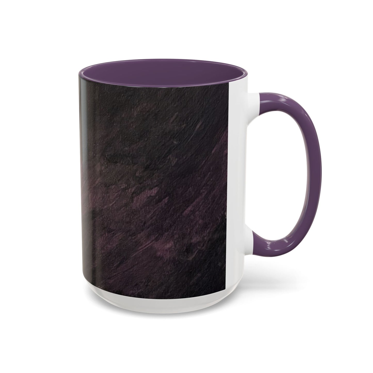 Abstract Dark Marble Art Coffee Mug — Ceramic Accent (11/15 oz)