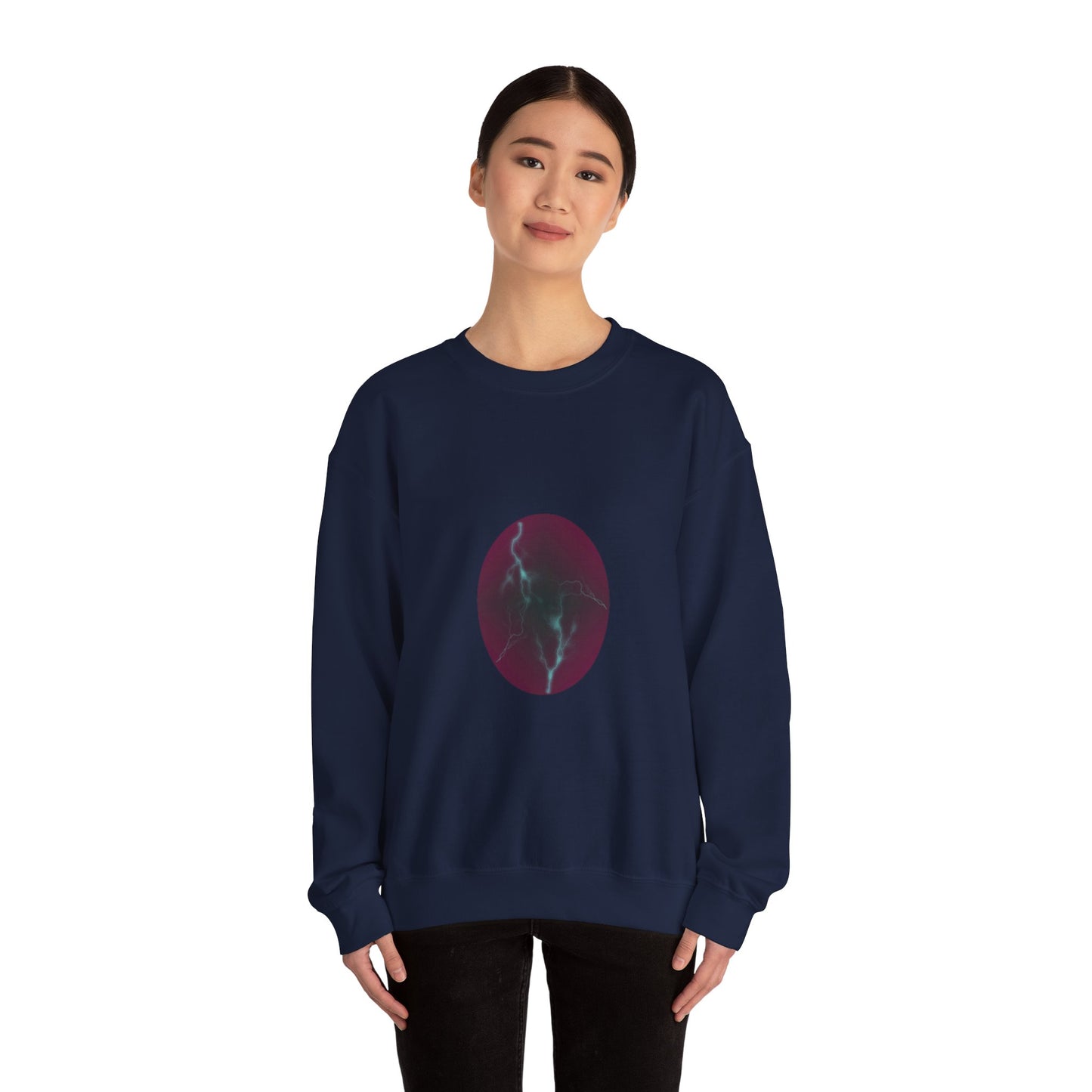 Cosmic Current Origin Dragon Egg Sweatshirt — Lightning Crack Design