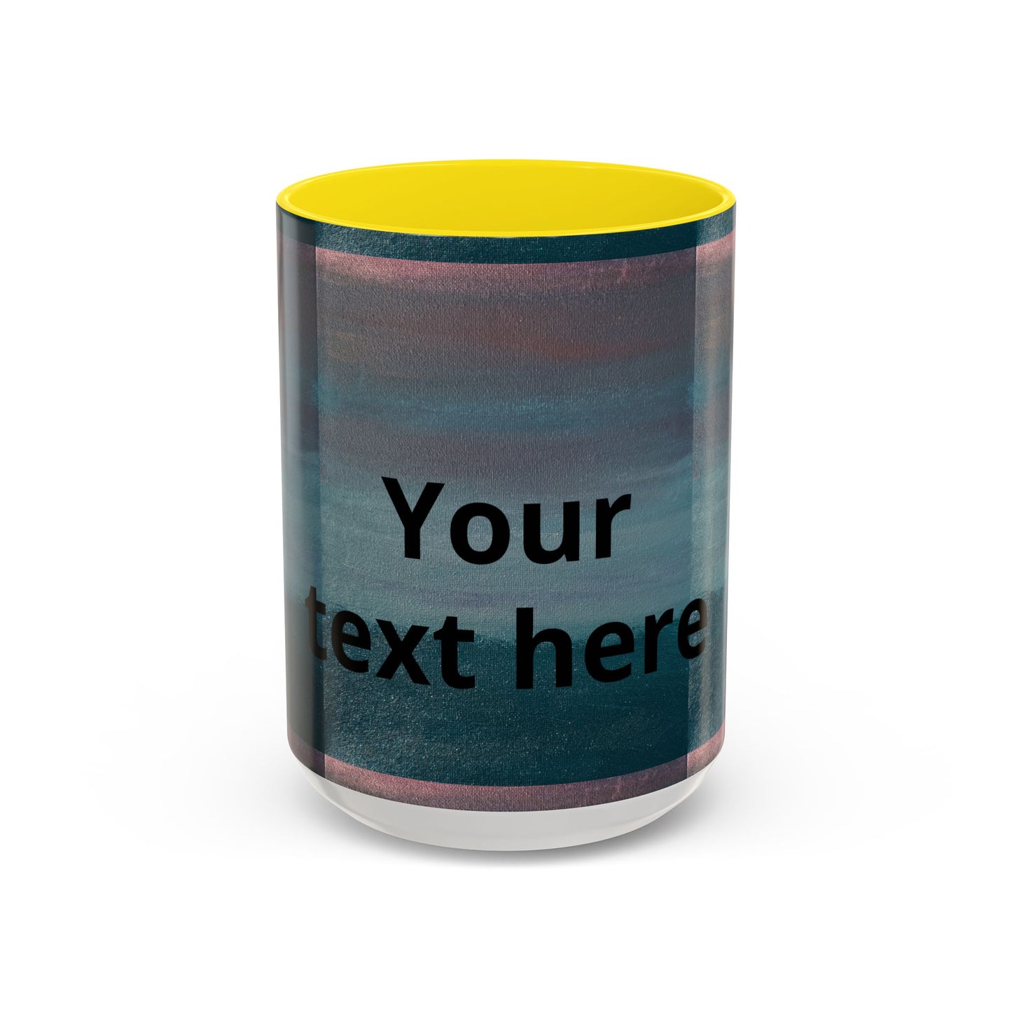 Personalized Accent Coffee Mug — Custom Wraparound Artwork (11/15oz)