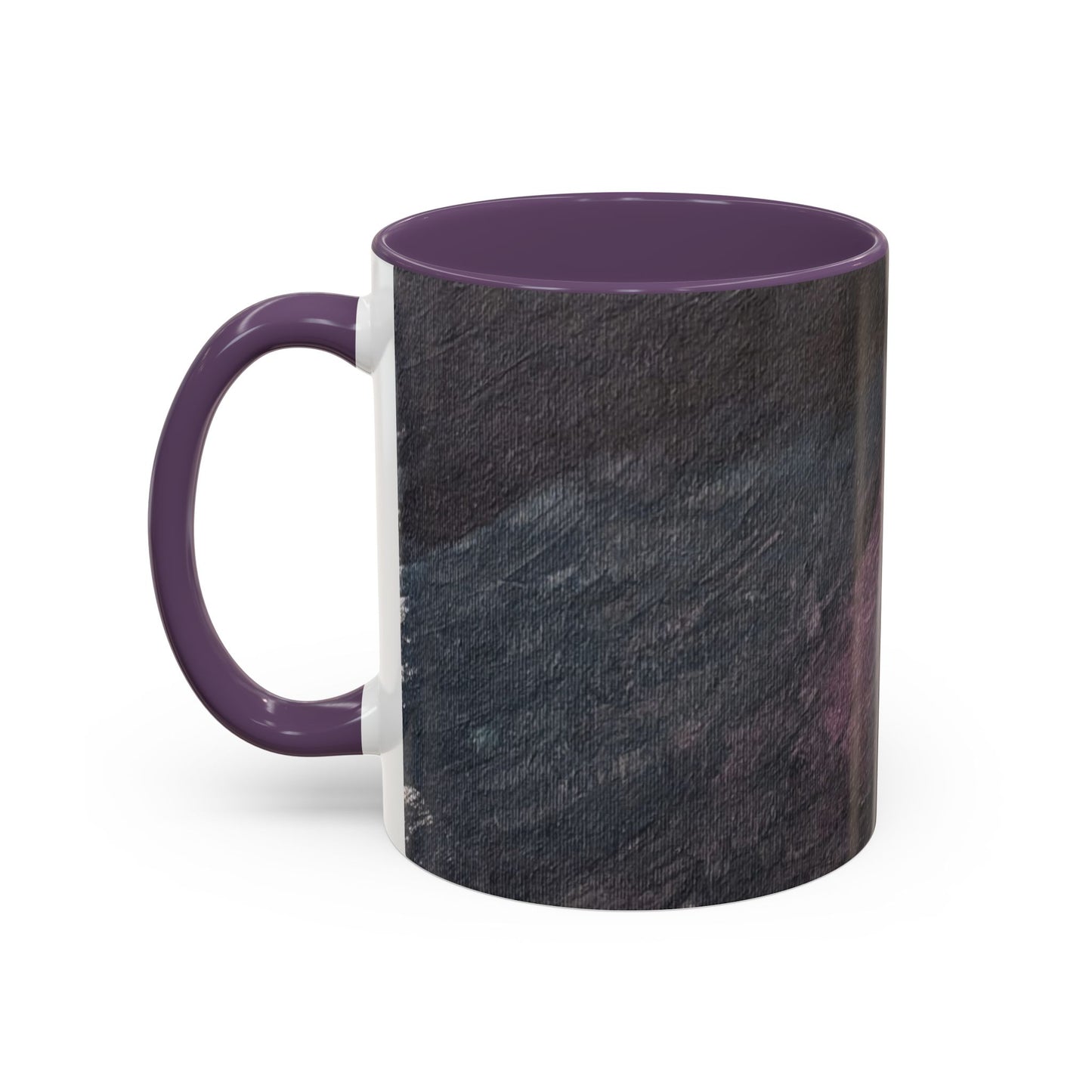 Abstract Dark Marble Art Coffee Mug — Ceramic Accent (11/15 oz)