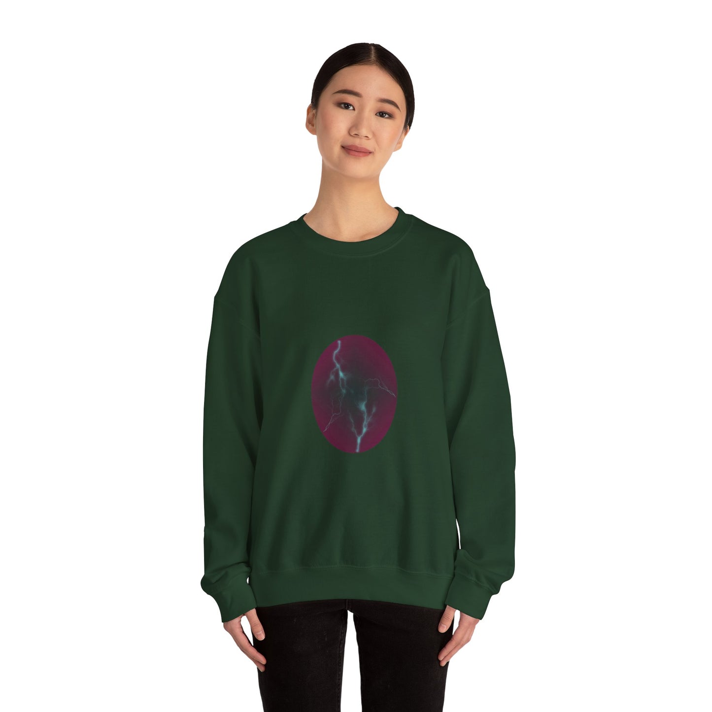 Cosmic Current Origin Dragon Egg Sweatshirt — Lightning Crack Design