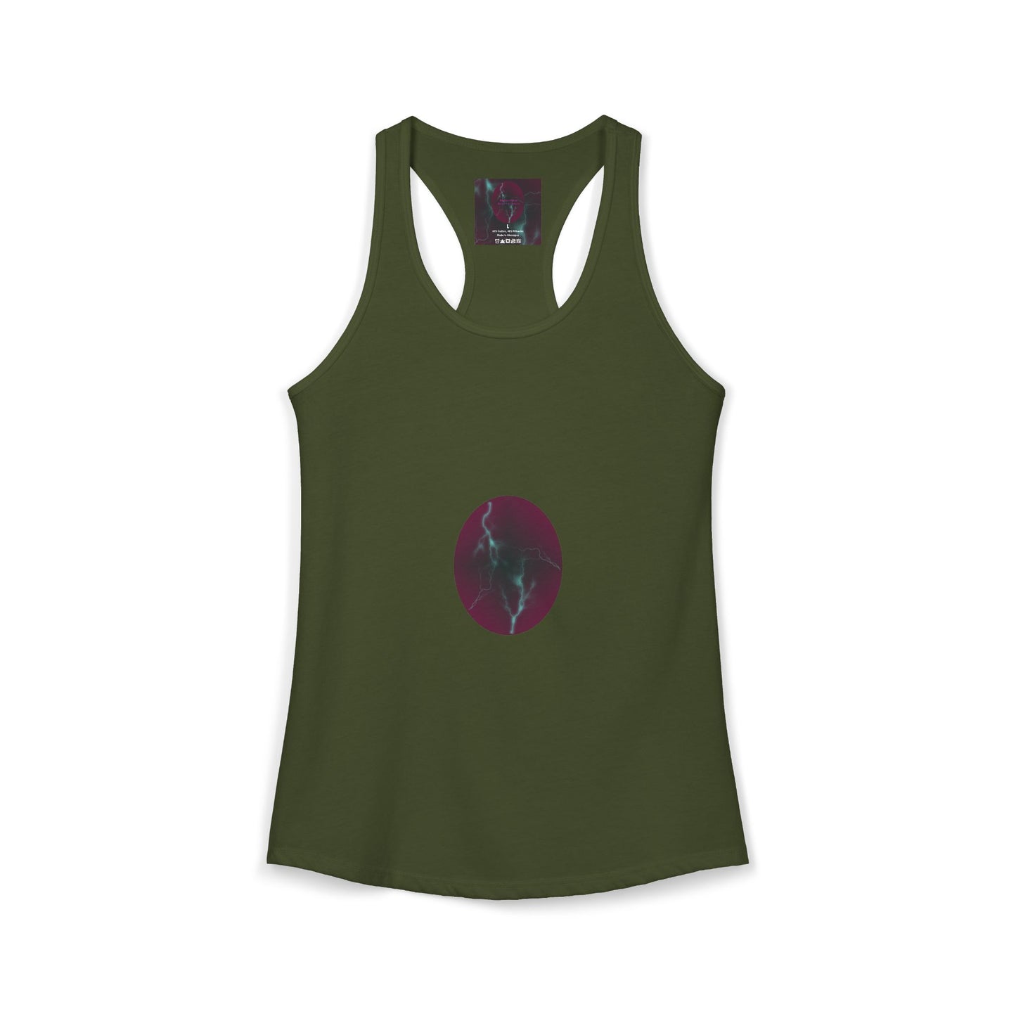 Cosmic Current - Electric Energy Women's Ideal Racerback Tank