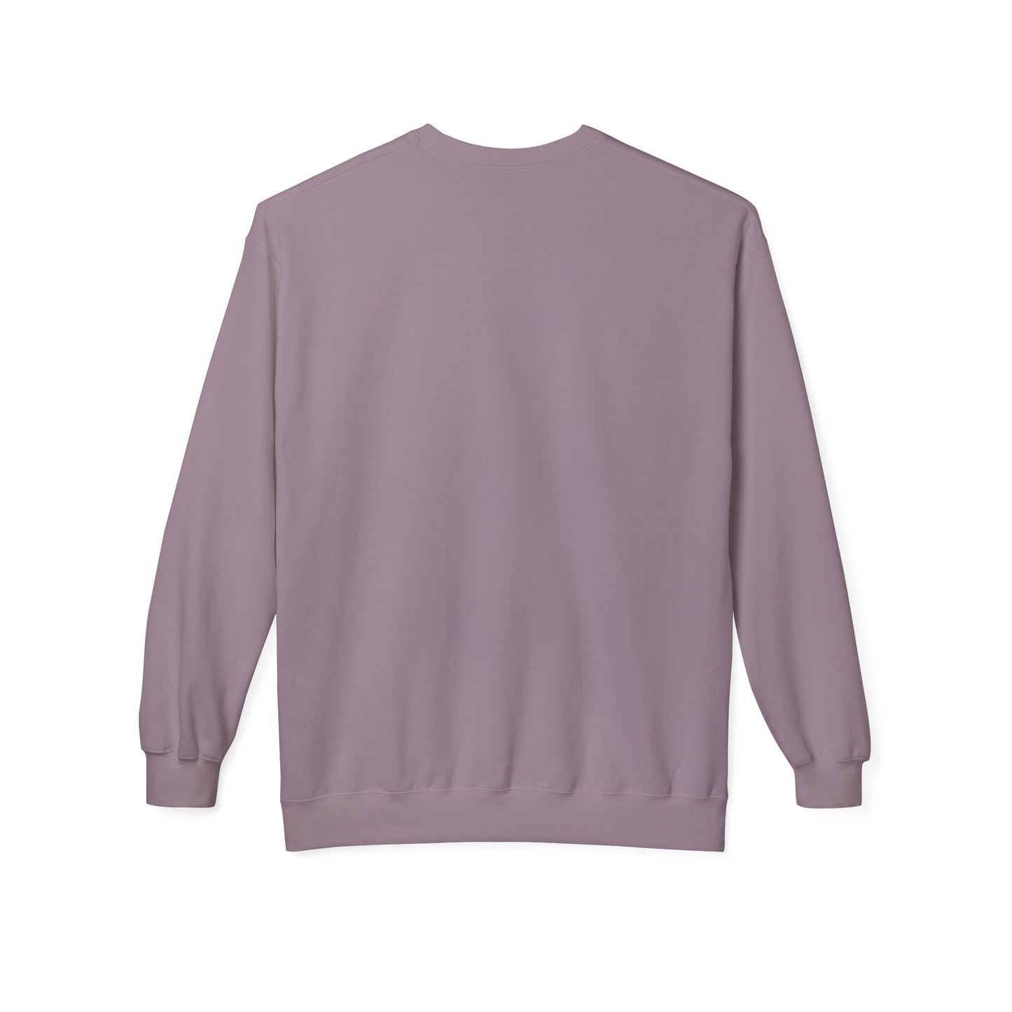 Cosmic Current Crewneck Sweatshirt — Minimal Dark Moon Oval Graphic