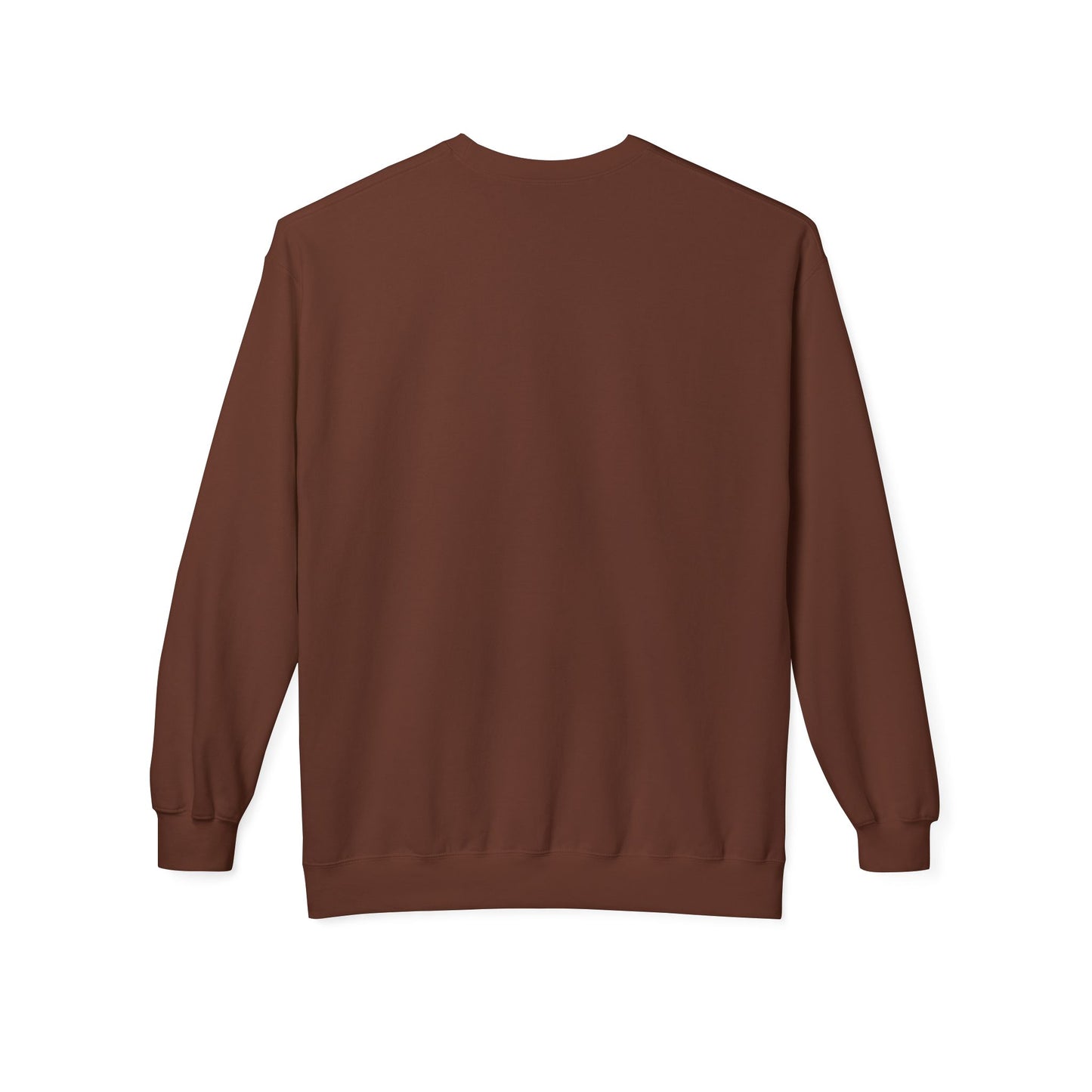 Cosmic Current Crewneck Sweatshirt — Minimal Dark Moon Oval Graphic