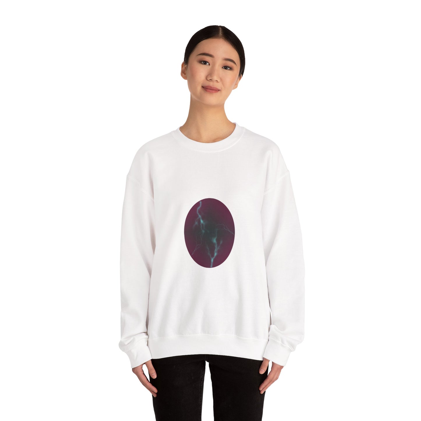 Cosmic Current Origin Dragon Egg Sweatshirt — Lightning Crack Design