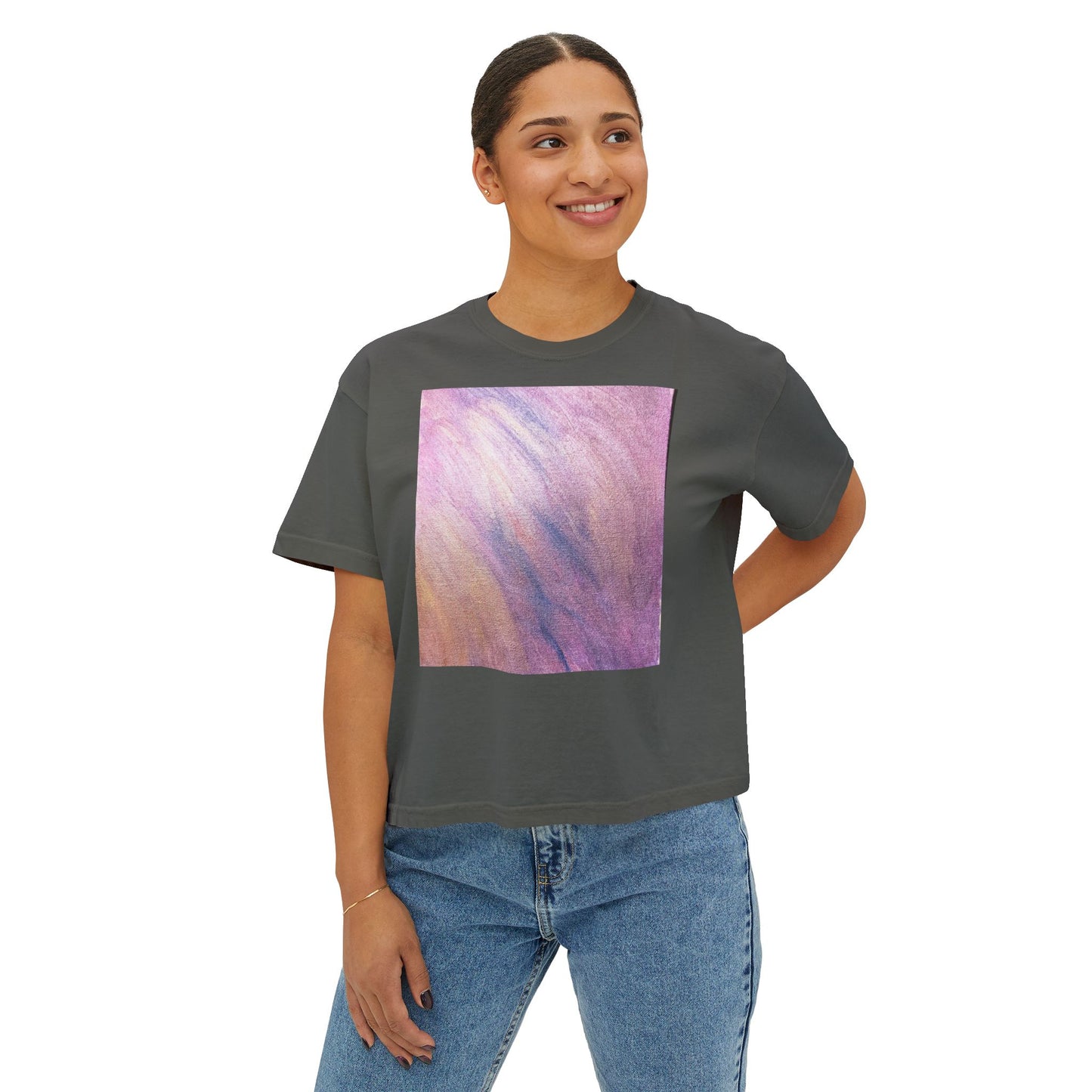 "Dreamwave Drift" Square Boxy Tee