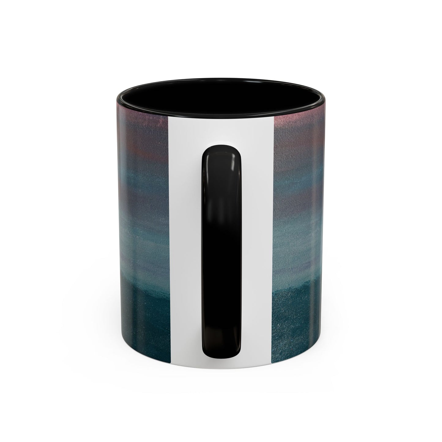 Personalized Accent Coffee Mug — Custom Wraparound Artwork (11/15oz)