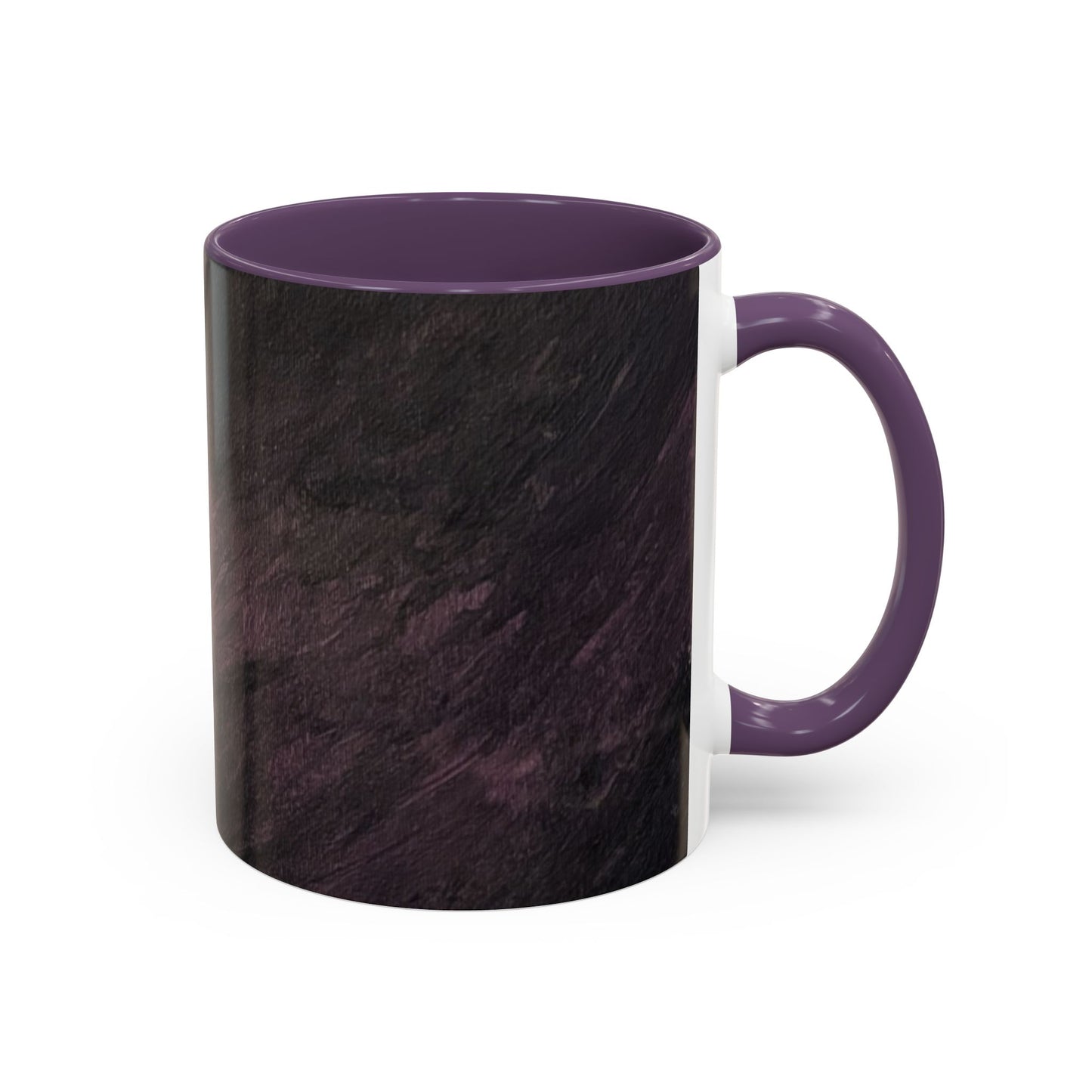 Abstract Dark Marble Art Coffee Mug — Ceramic Accent (11/15 oz)