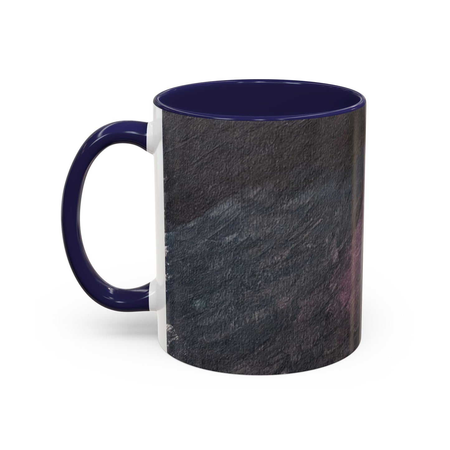 Abstract Dark Marble Art Coffee Mug — Ceramic Accent (11/15 oz)