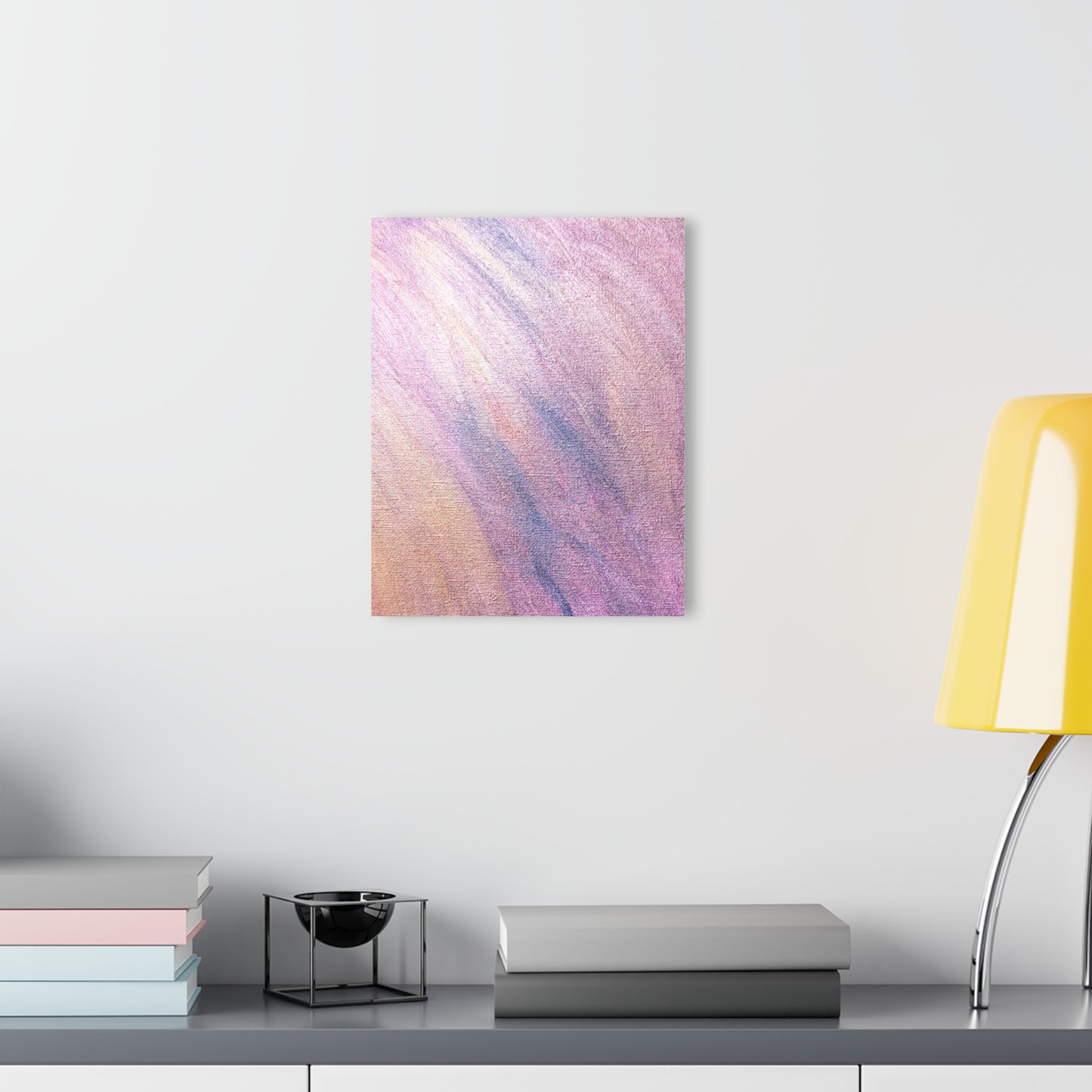 "Dreamwave Drift" Acrylic Print (French Cleat Hanging) — Soft Lavender Wall Art