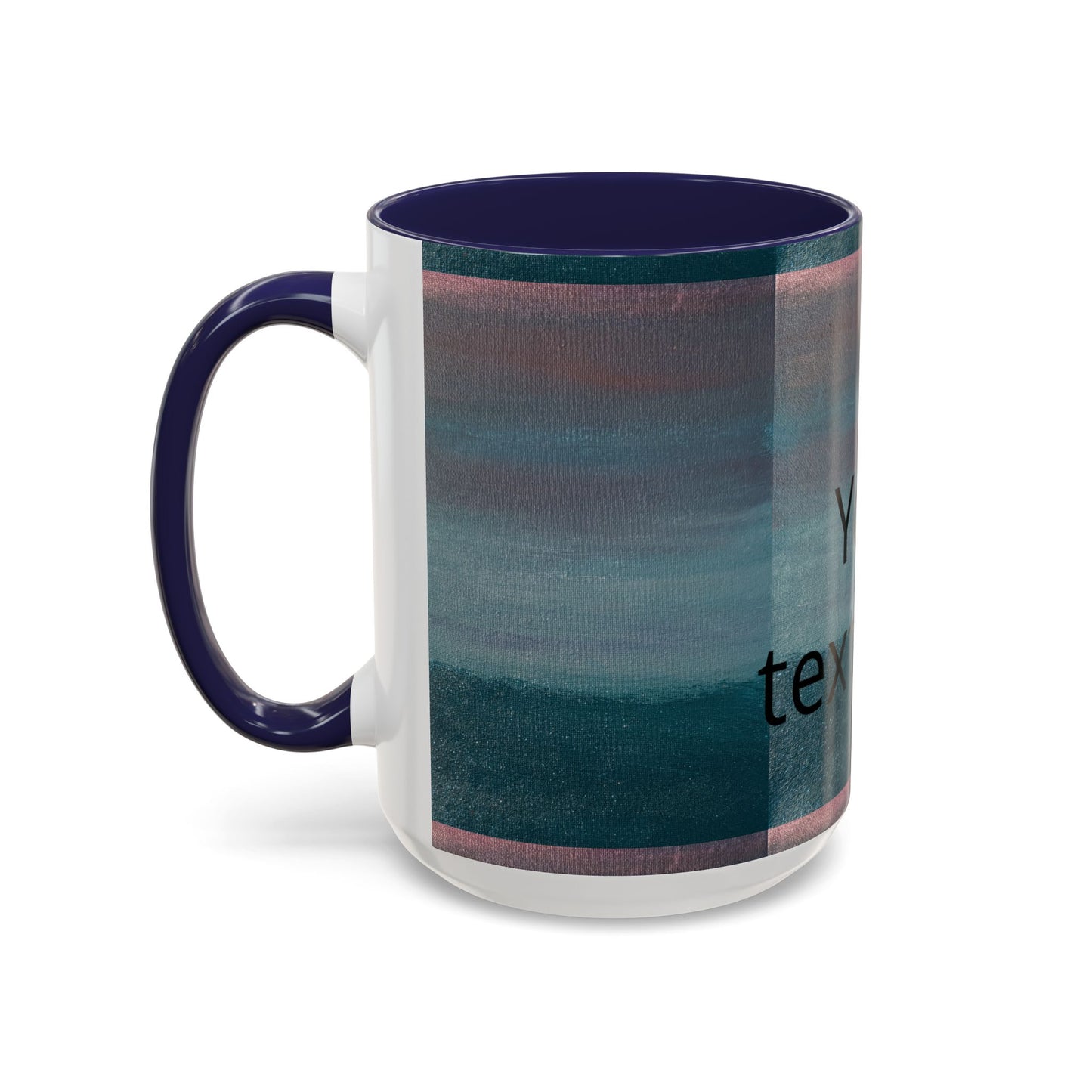 Personalized Accent Coffee Mug — Custom Wraparound Artwork (11/15oz)