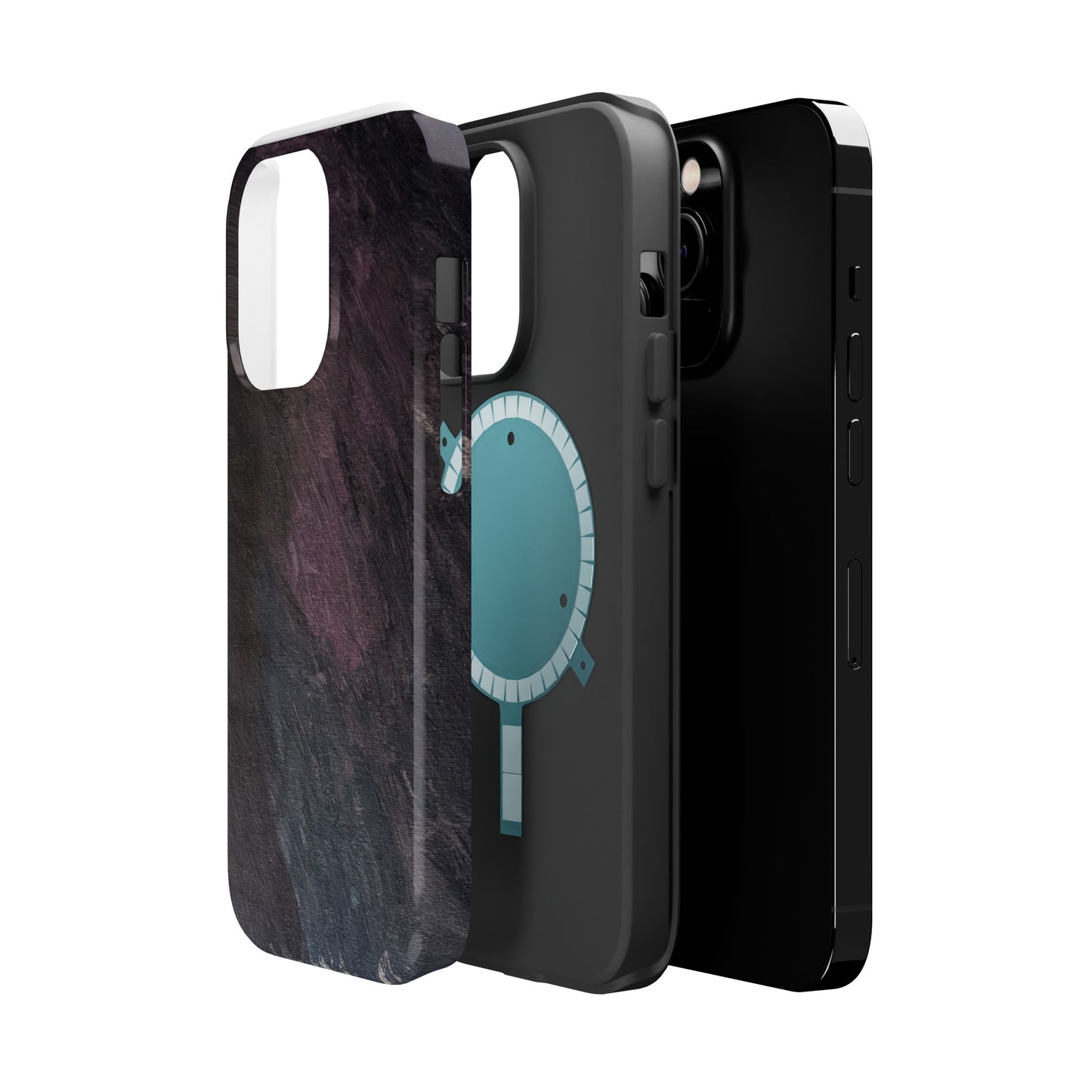 Magnetic Impact-Resistant Case — Lavender & Dusky Pink Artwork by Maria