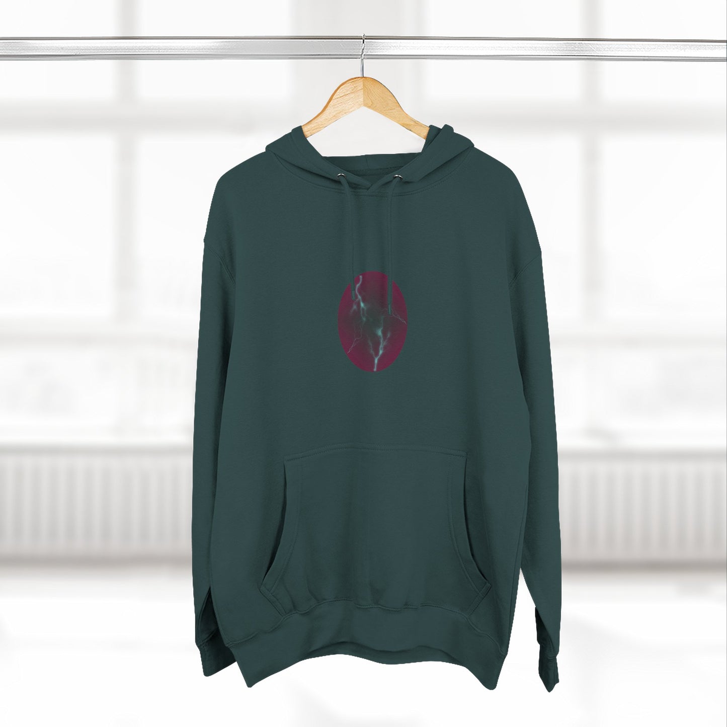 Cosmic Current – Dreamy Abstract Electric Flow Unisex Hoodie Sweatshirt