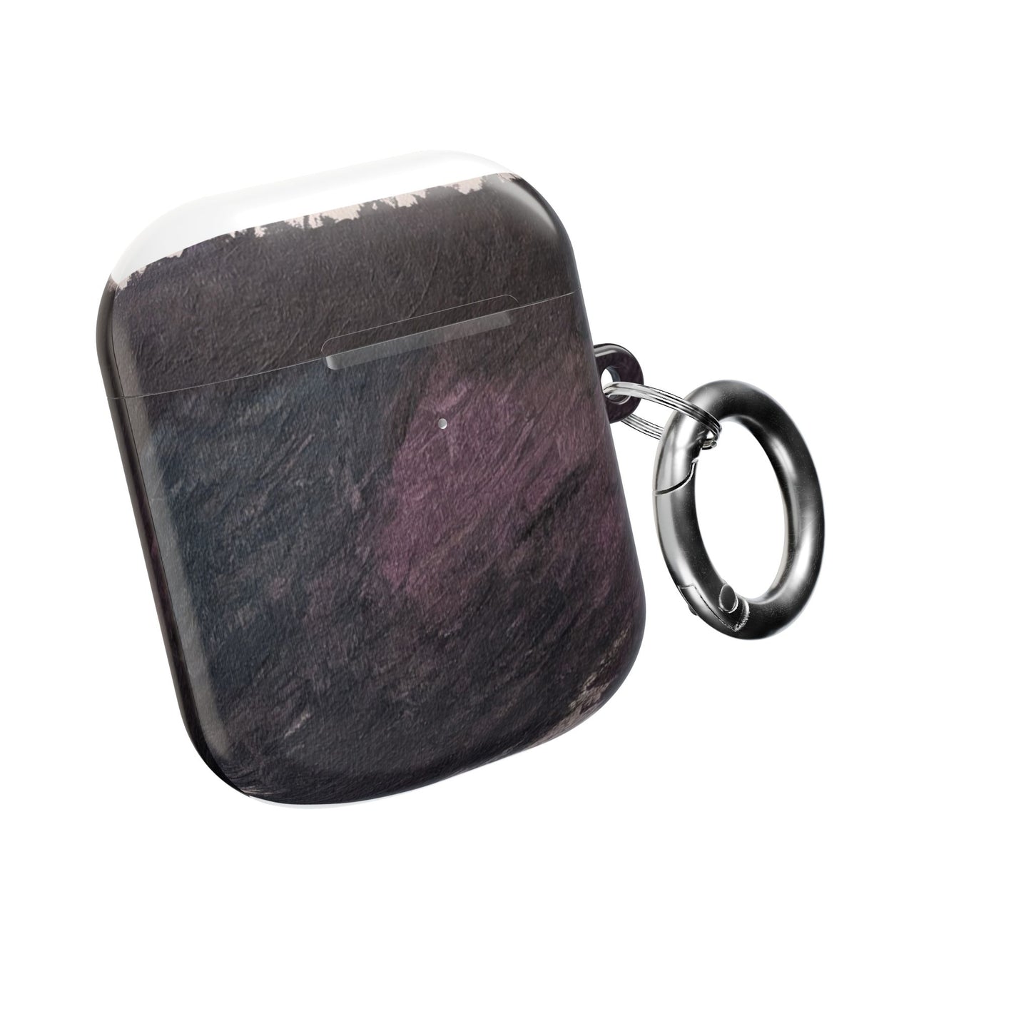 Dark Marble Abstract AirPod Case — Original Painted Pattern