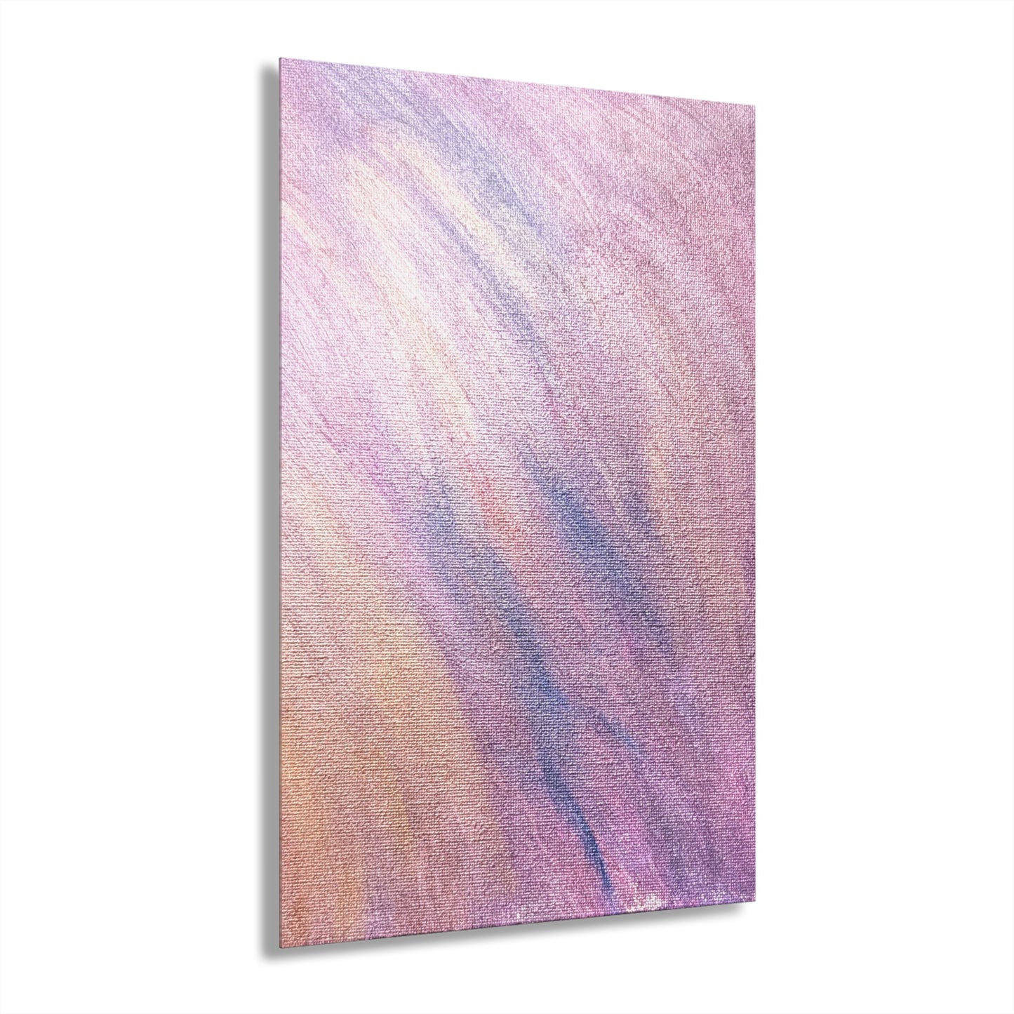 "Dreamwave Drift" Acrylic Print (French Cleat Hanging) — Soft Lavender Wall Art