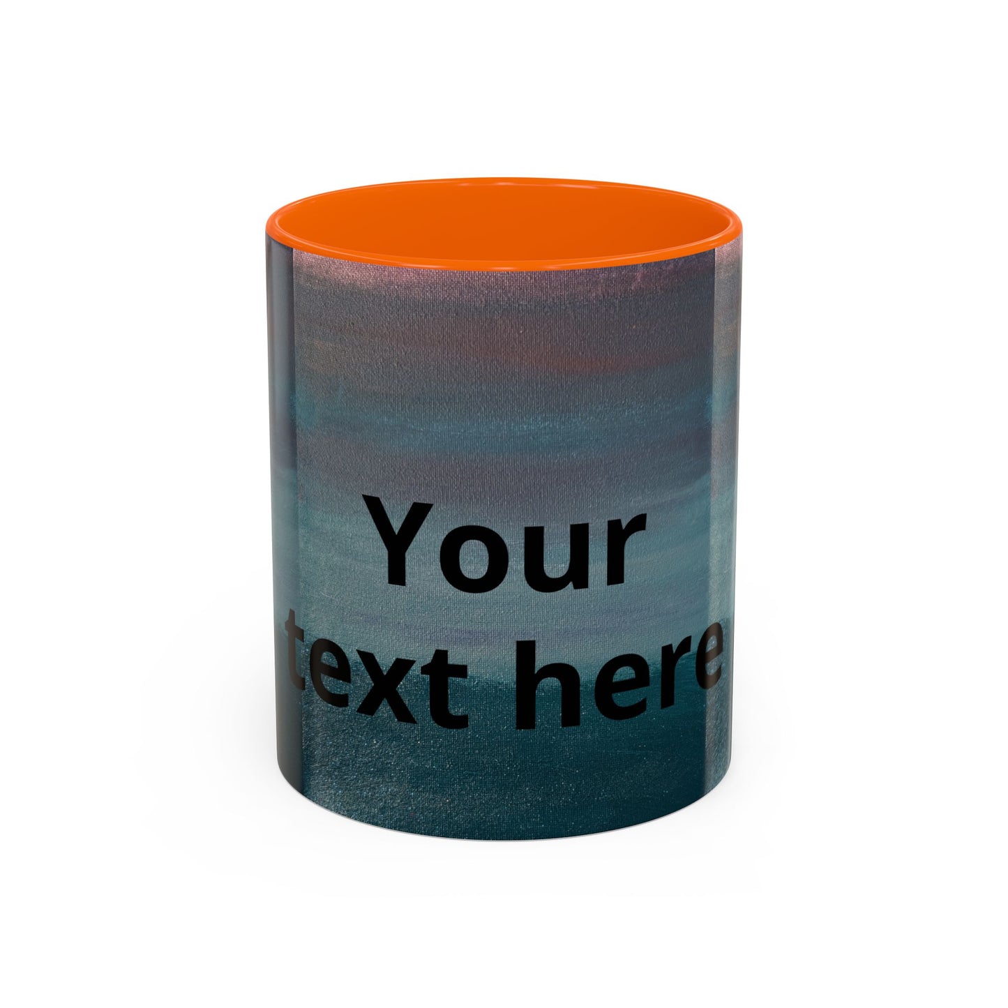 Personalized Accent Coffee Mug — Custom Wraparound Artwork (11/15oz)