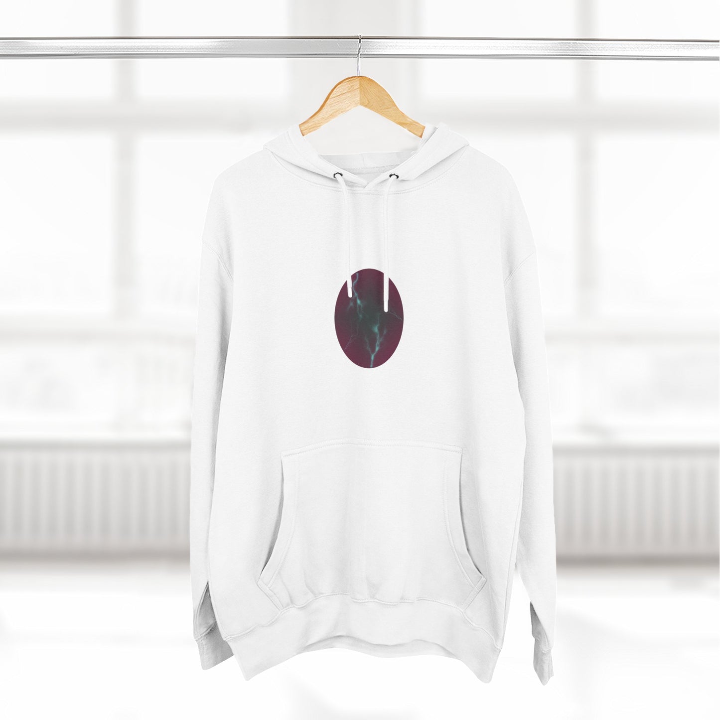Cosmic Current – Dreamy Abstract Electric Flow Unisex Hoodie Sweatshirt
