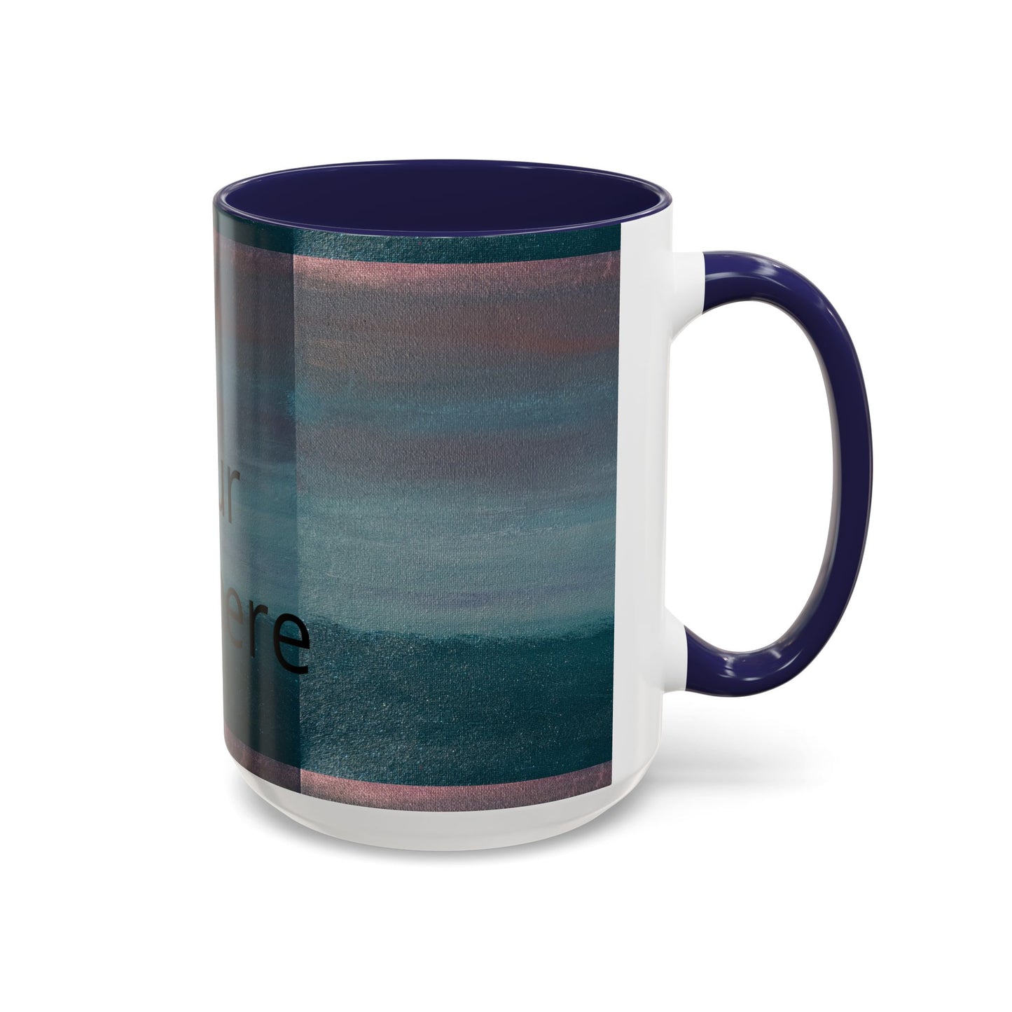 Personalized Accent Coffee Mug — Custom Wraparound Artwork (11/15oz)
