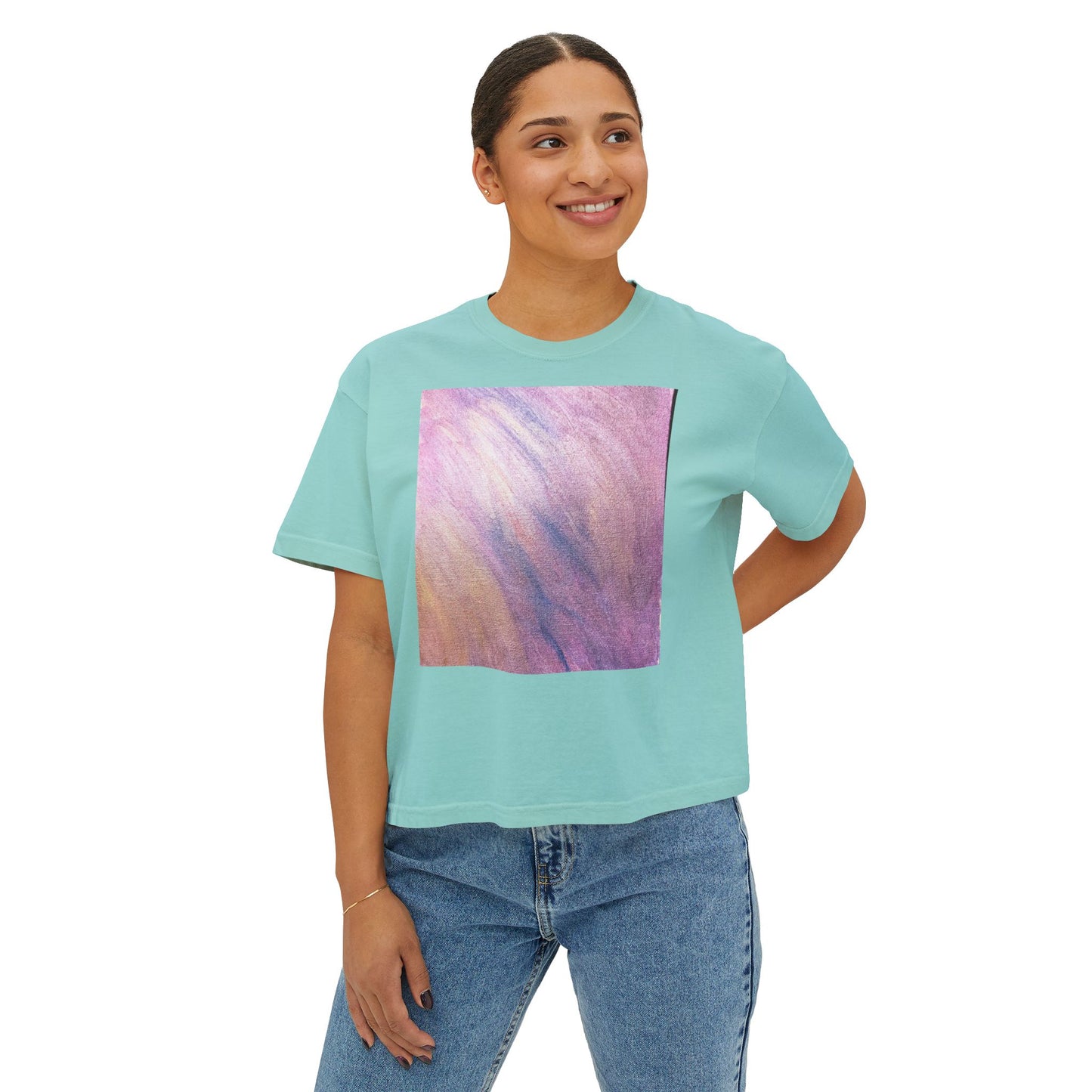 "Dreamwave Drift" Square Boxy Tee