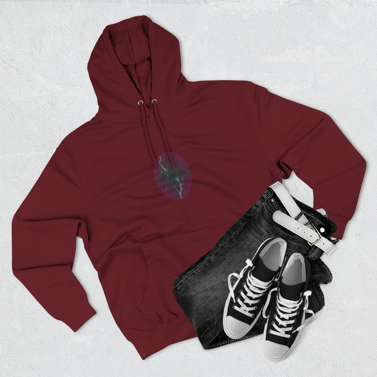 Cosmic Current – Dreamy Abstract Electric Flow Unisex Hoodie Sweatshirt
