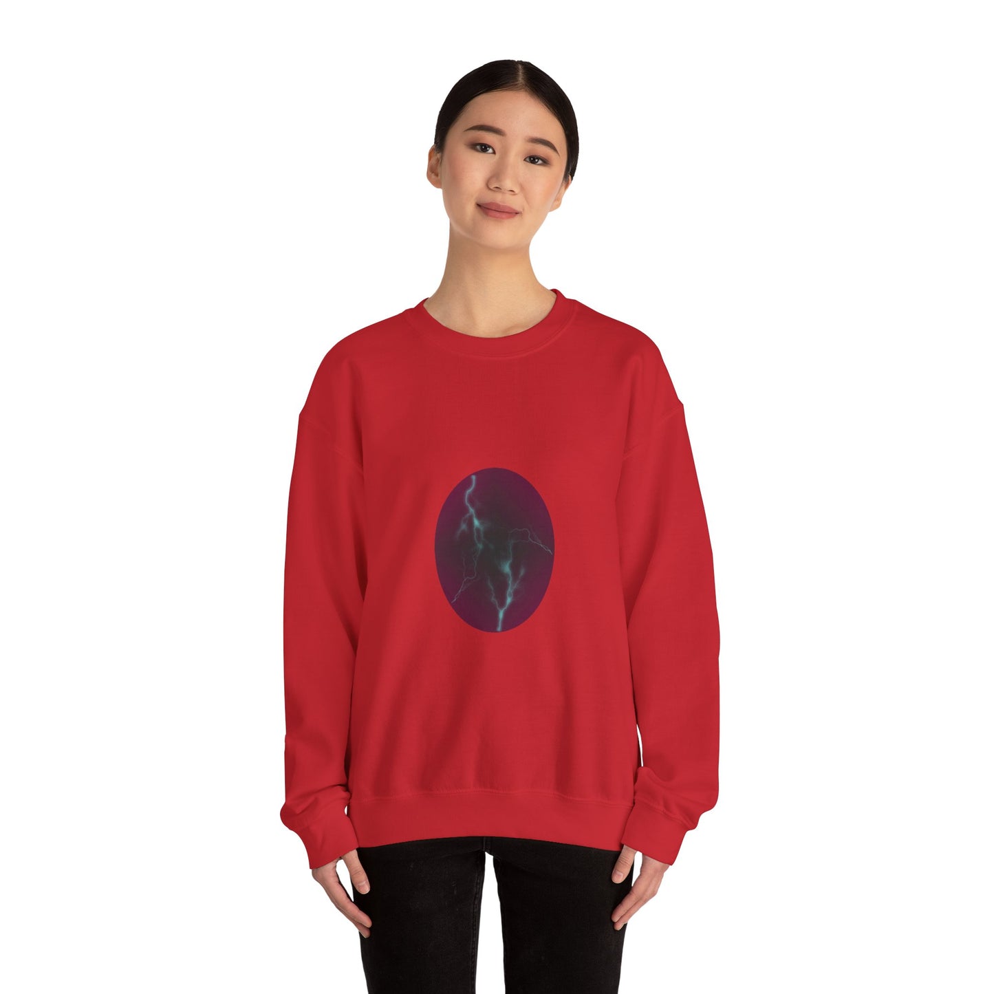 Cosmic Current Origin Dragon Egg Sweatshirt — Lightning Crack Design