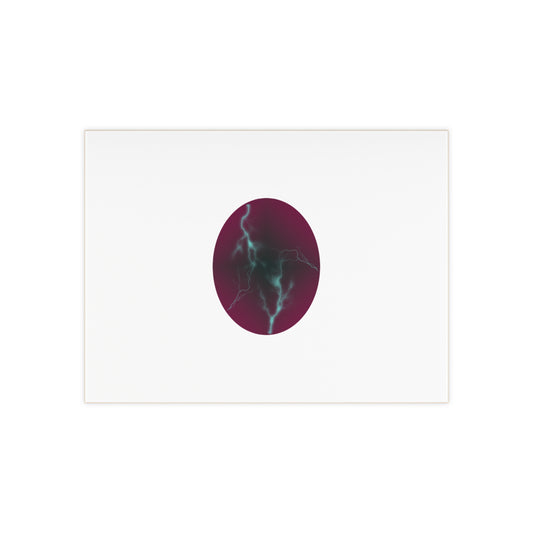Cosmic Current – Luminous Abstract Magenta & Electric Blue Ceramic Art Tile