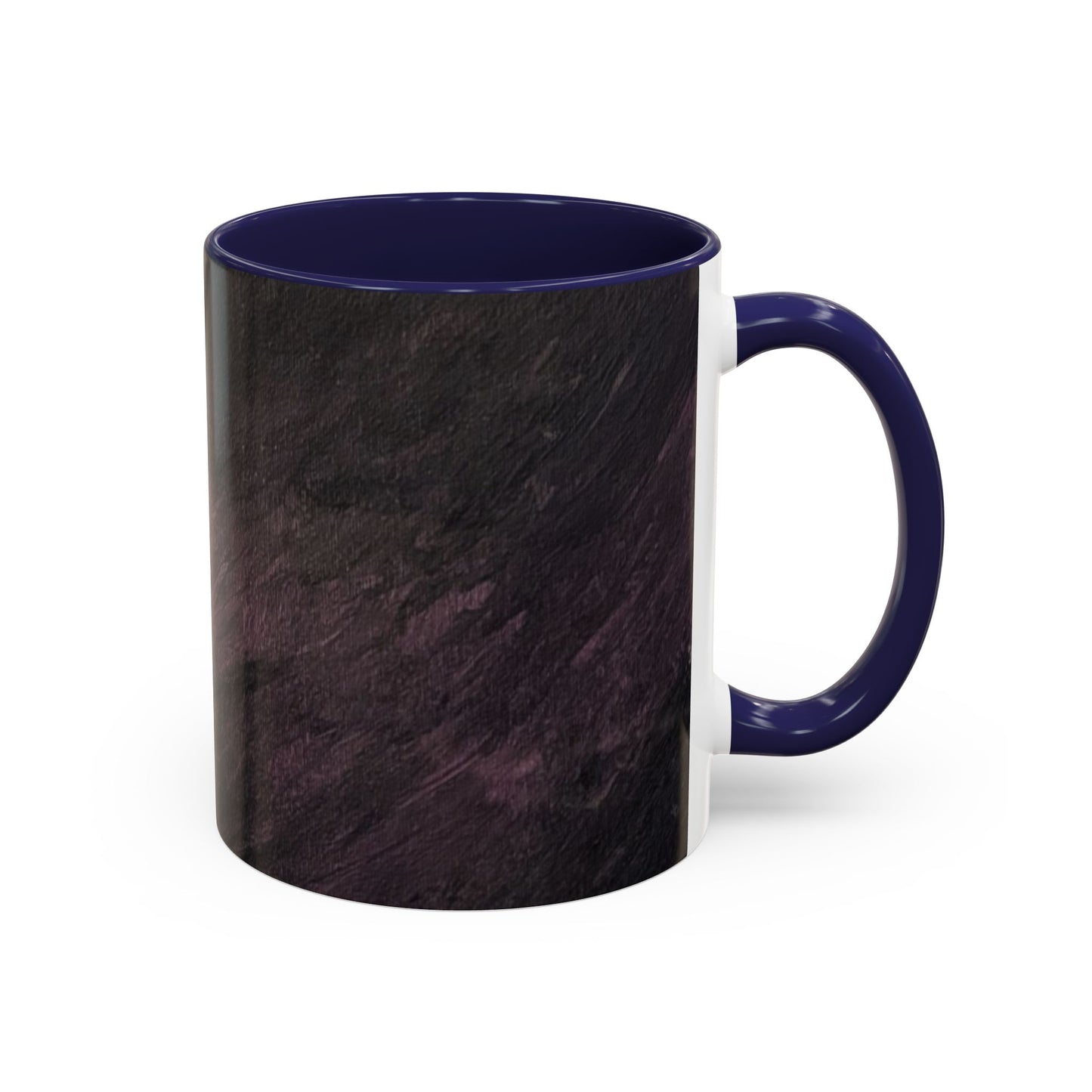 Abstract Dark Marble Art Coffee Mug — Ceramic Accent (11/15 oz)