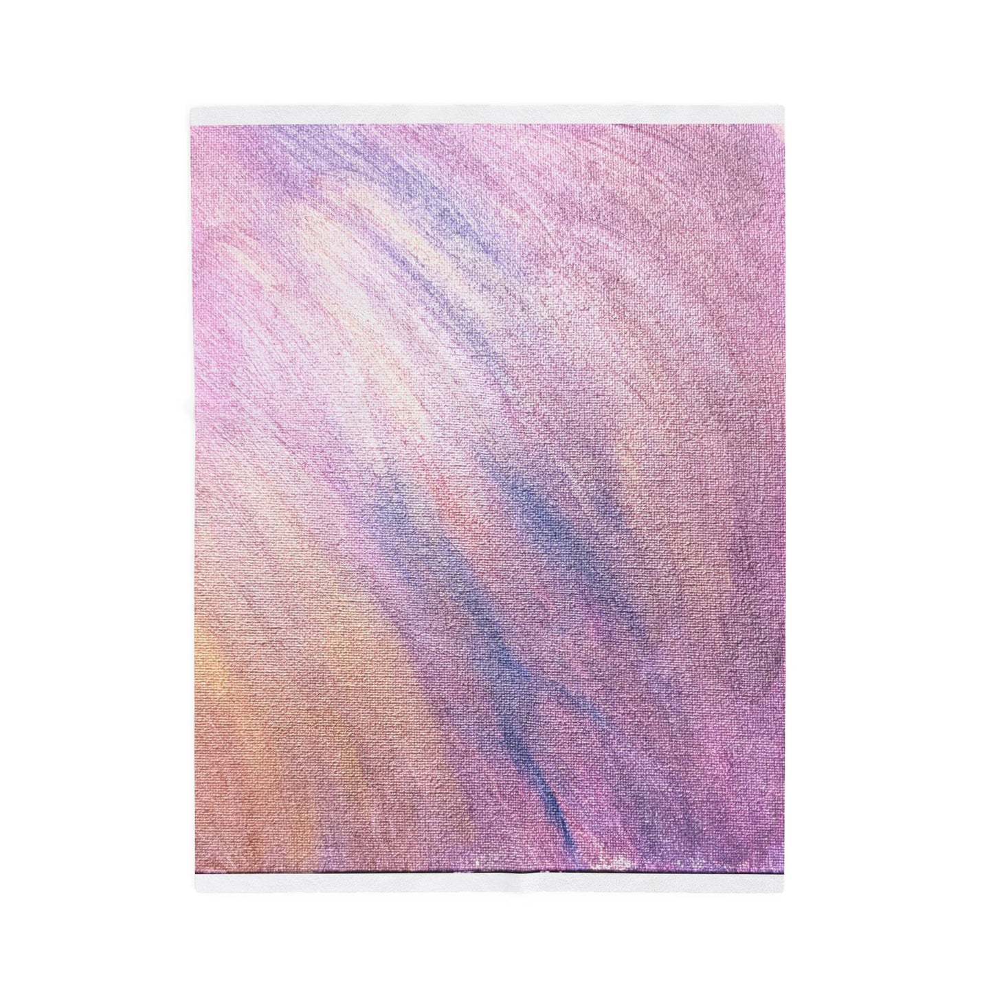 "Dreamwave Drift" Moody Abstract Velveteen Plush Blanket
