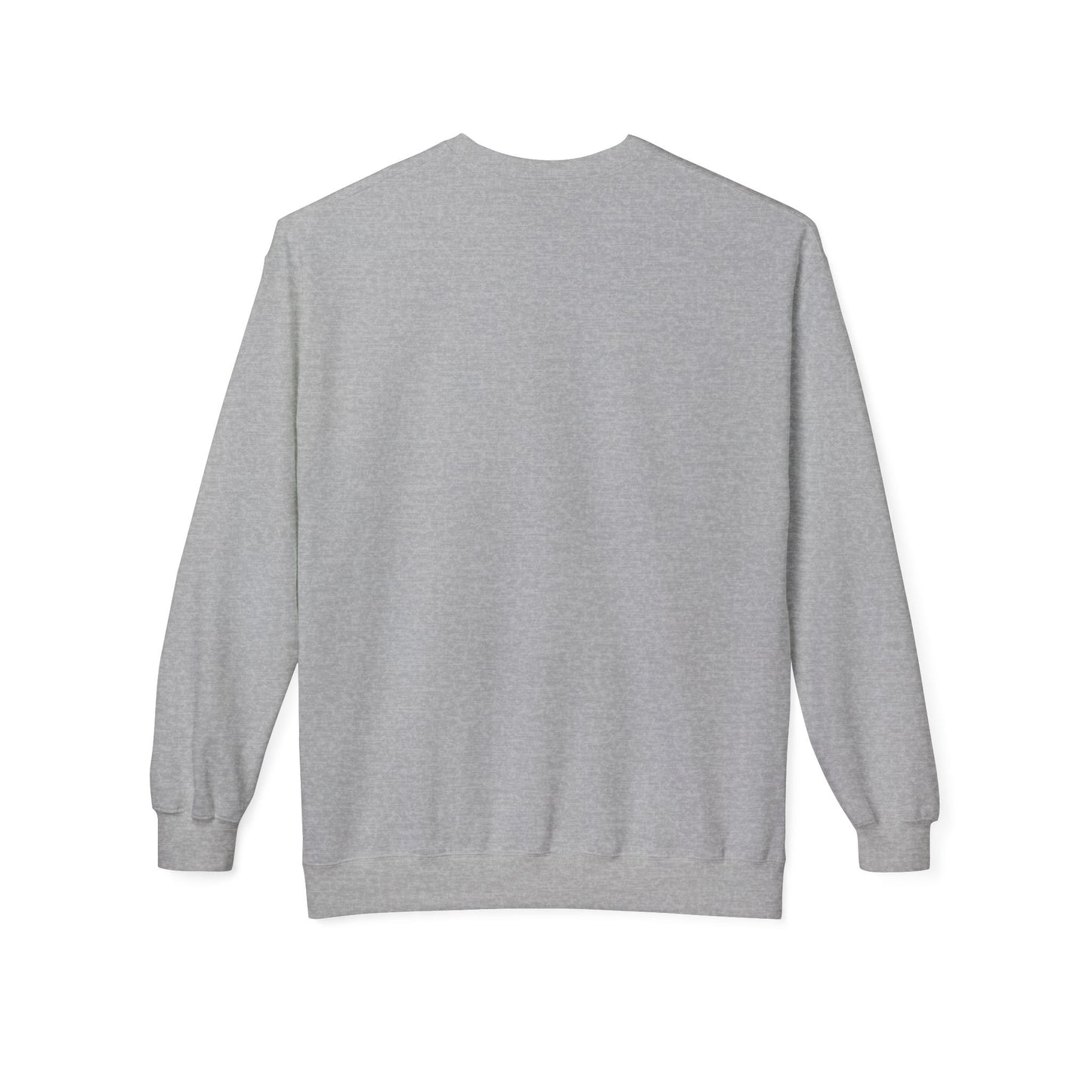 Cosmic Current Crewneck Sweatshirt — Minimal Dark Moon Oval Graphic